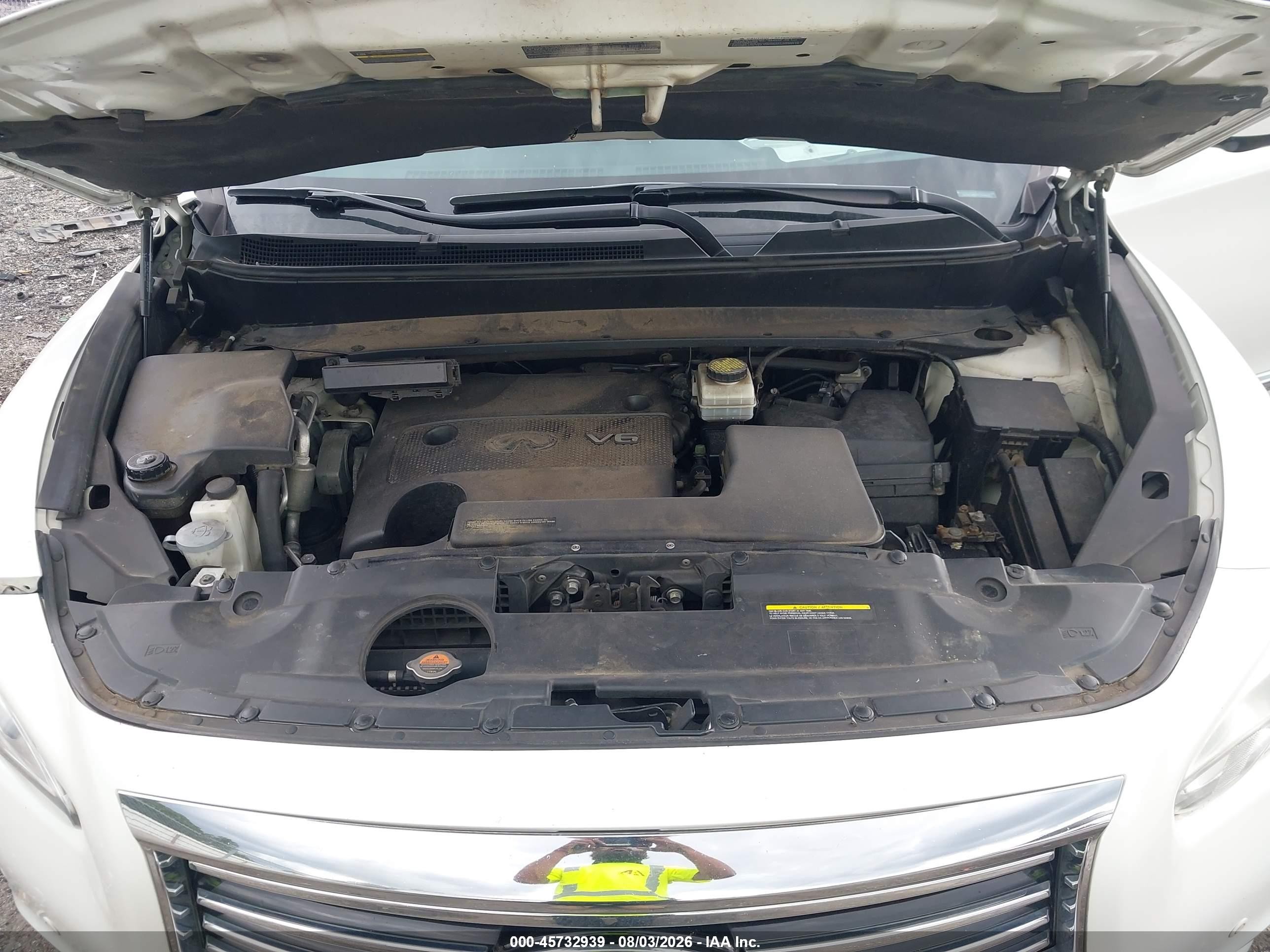2015 Infiniti Qx60   White vin: 5N1AL0MM7FC554552