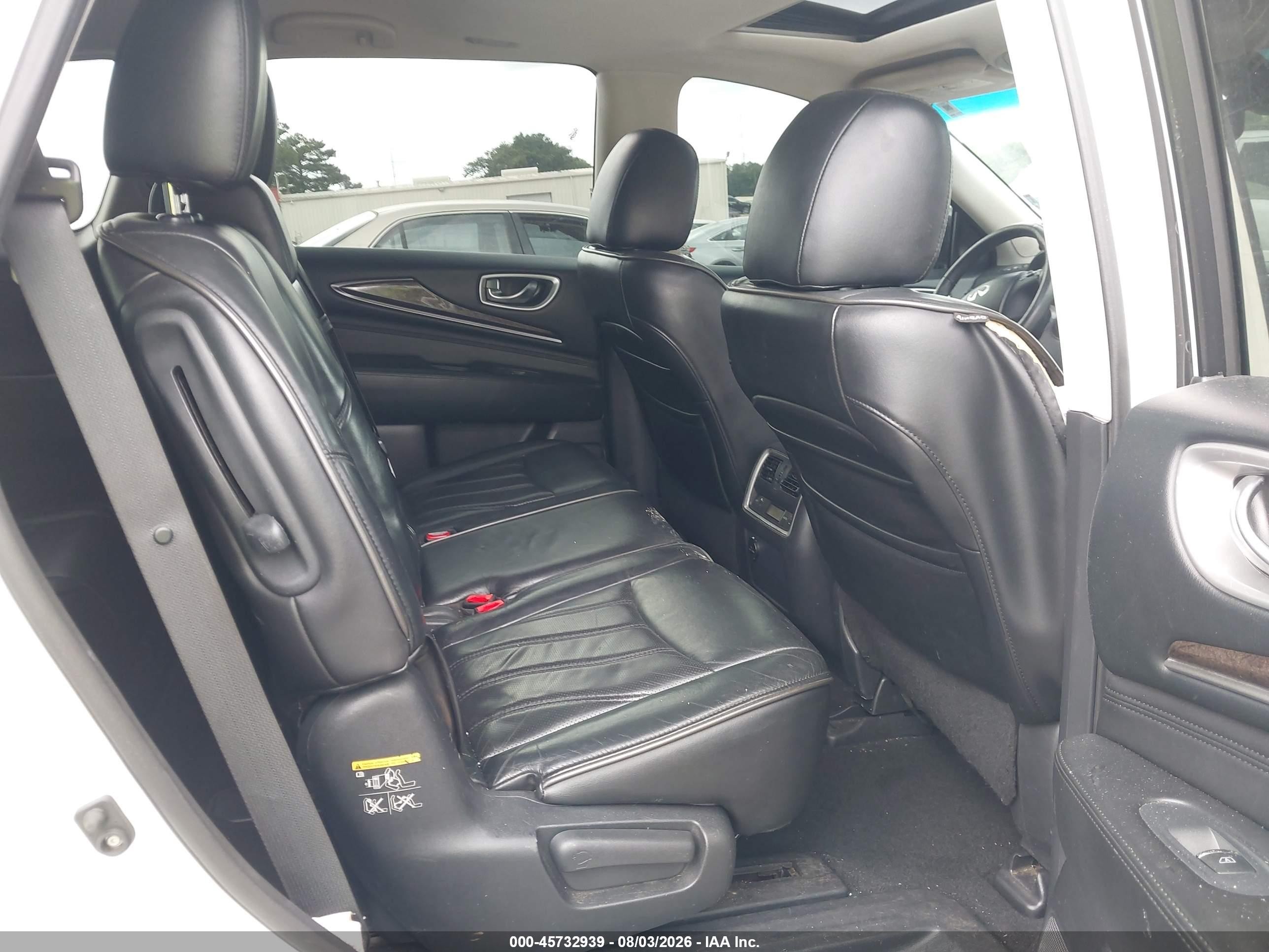 2015 Infiniti Qx60   White vin: 5N1AL0MM7FC554552