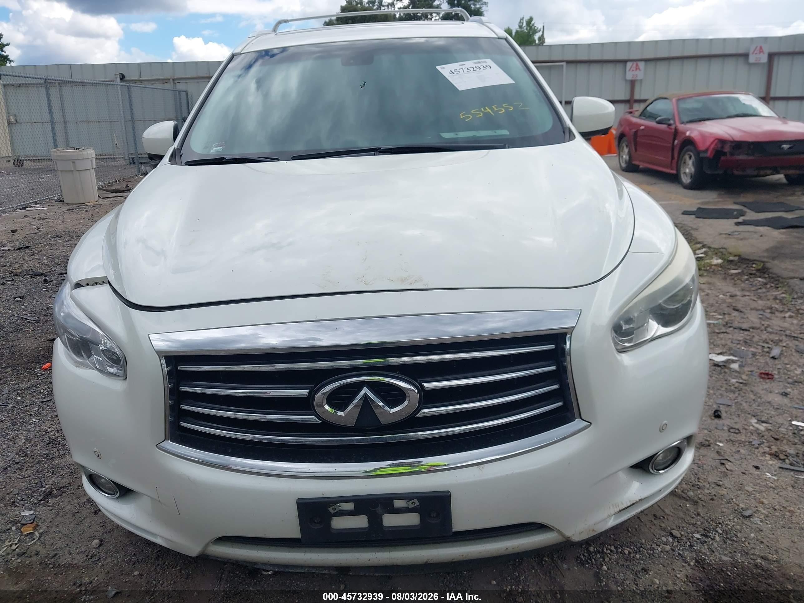 2015 Infiniti Qx60   White vin: 5N1AL0MM7FC554552
