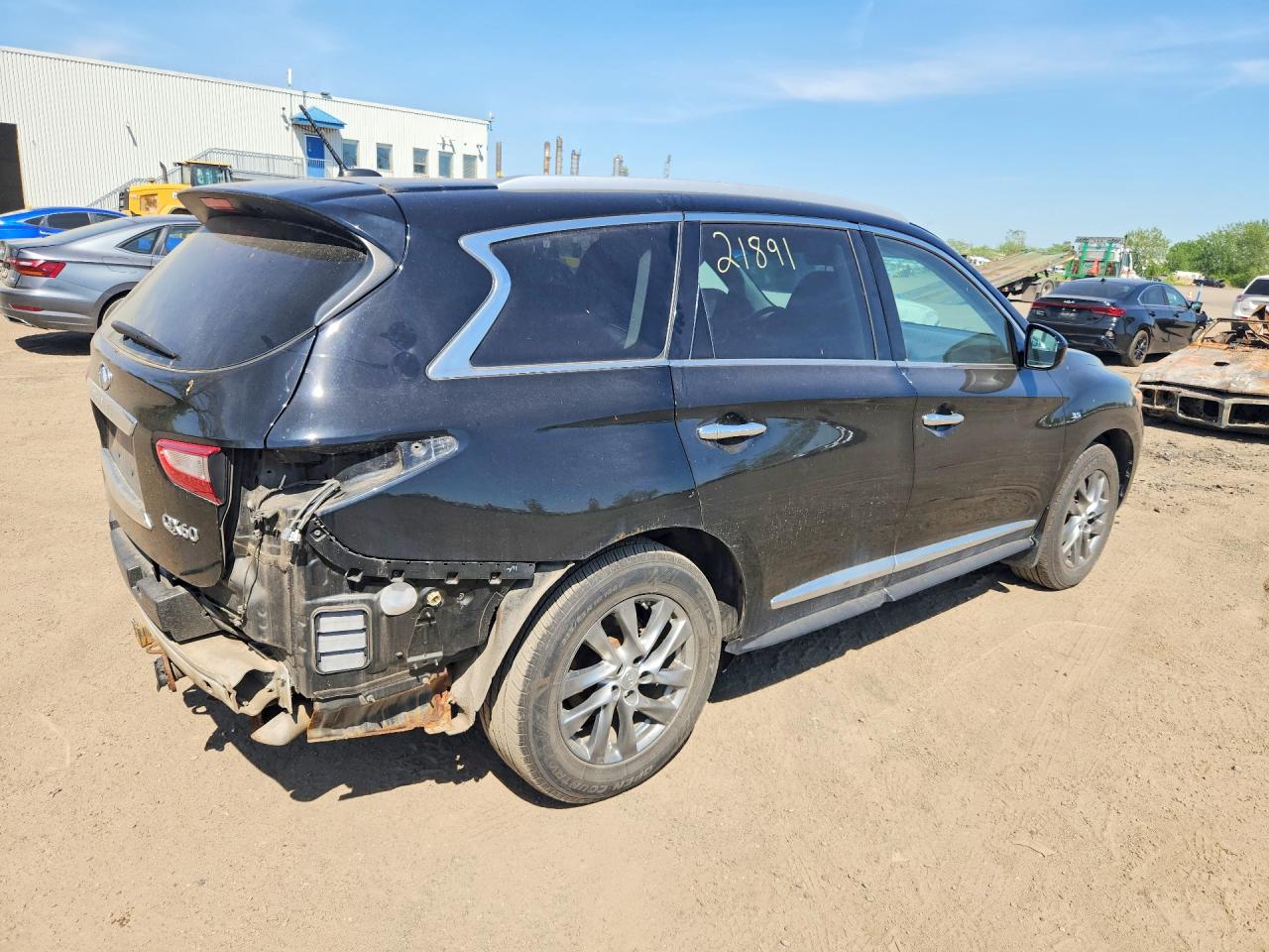 2015 Infiniti Qx60 Base Black vin: 5N1AL0MM7FC556592