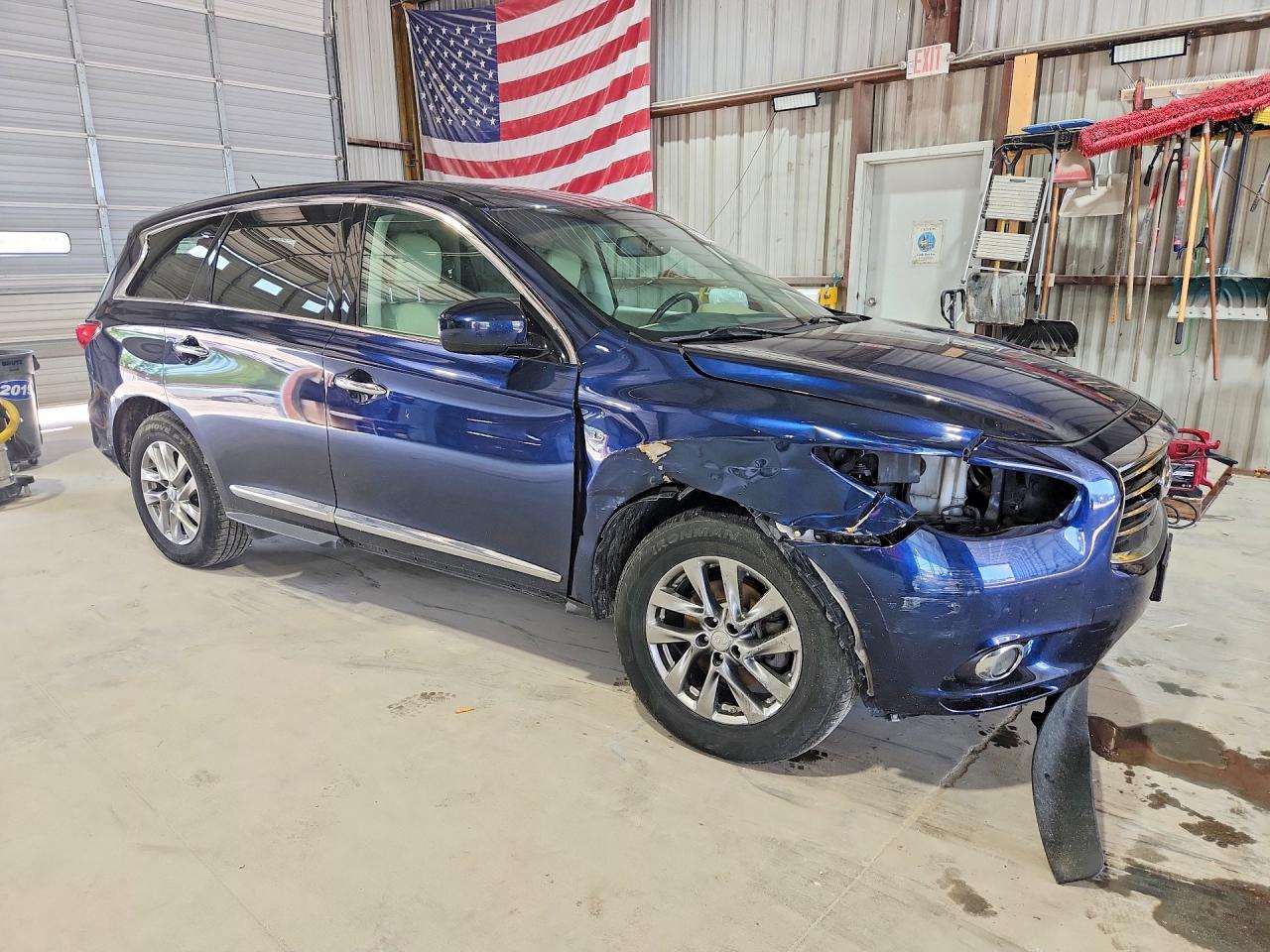 2015 Infiniti Qx60 Base Blue vin: 5N1AL0MM7FC559637