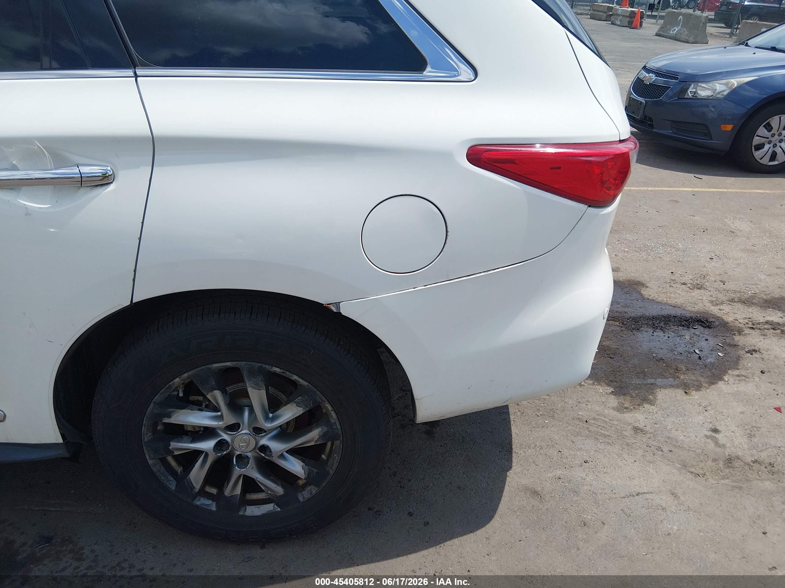 2013 Infiniti Jx35   White vin: 5N1AL0MM8DC300961