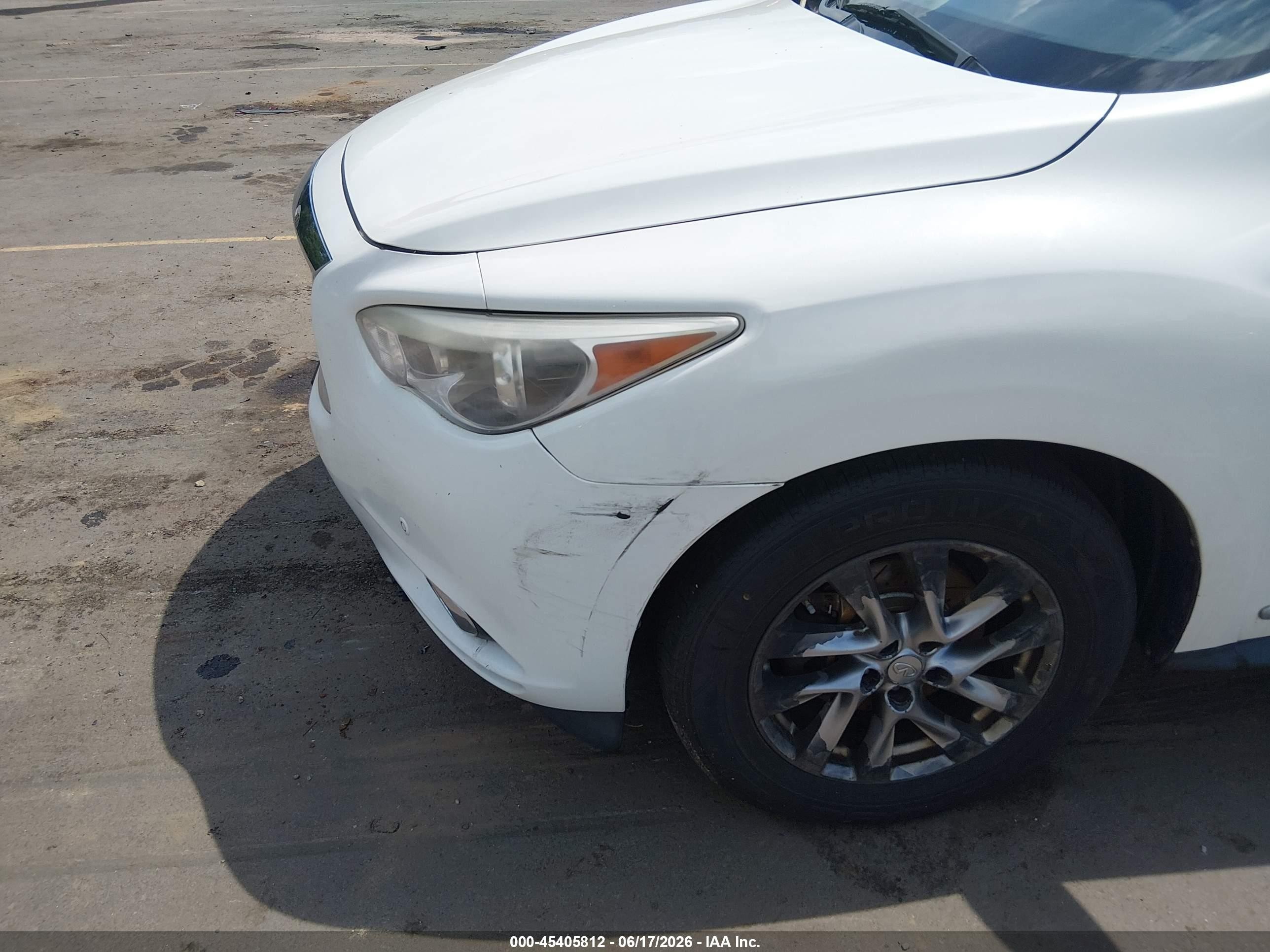 2013 Infiniti Jx35   White vin: 5N1AL0MM8DC300961