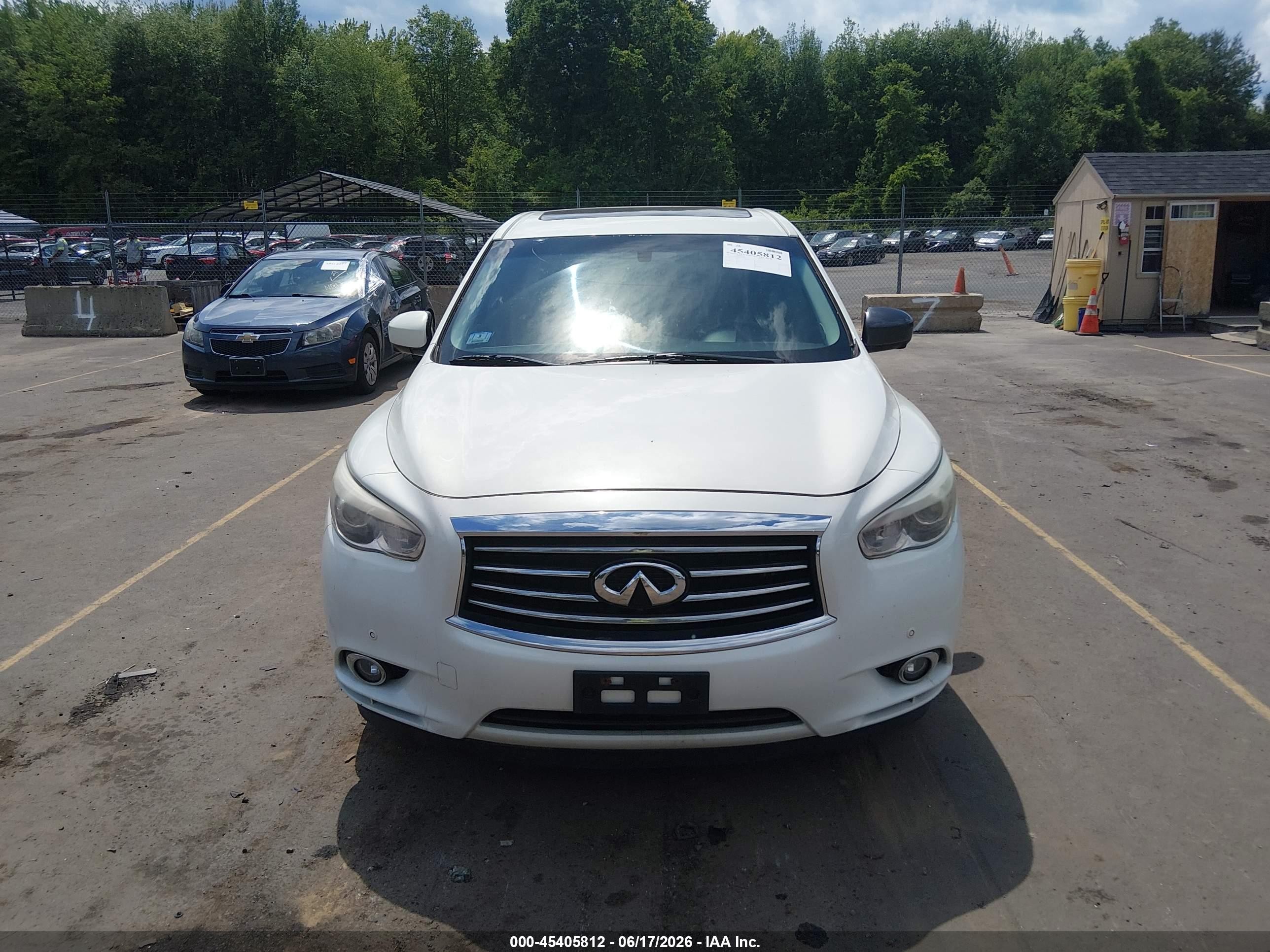 2013 Infiniti Jx35   White vin: 5N1AL0MM8DC300961