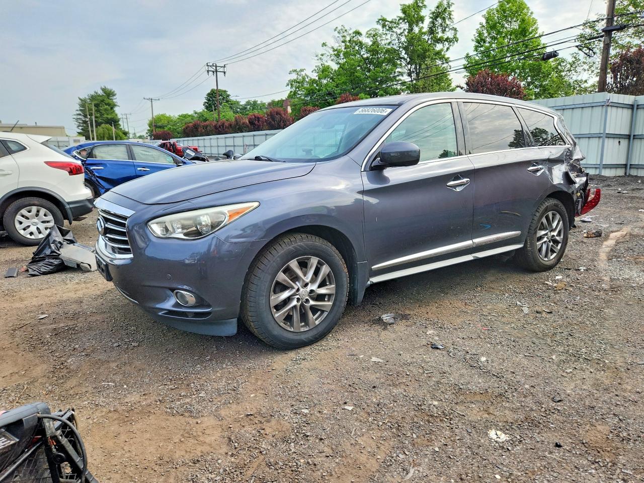 2013 Infiniti Jx35 Base Gray vin: 5N1AL0MM8DC314228