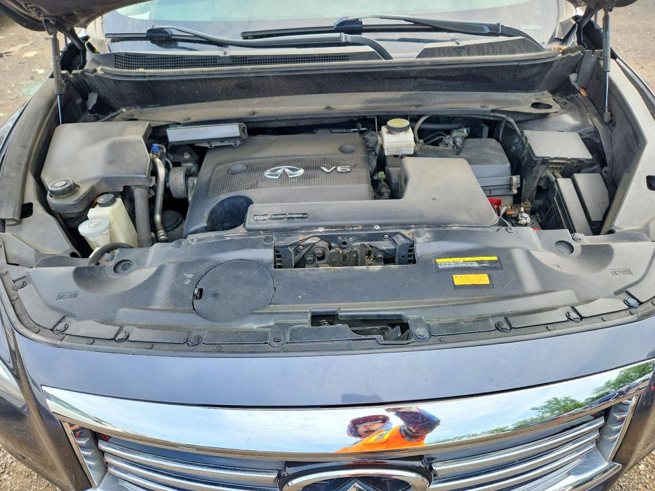 2013 Infiniti Jx35 Base Gray vin: 5N1AL0MM8DC314228