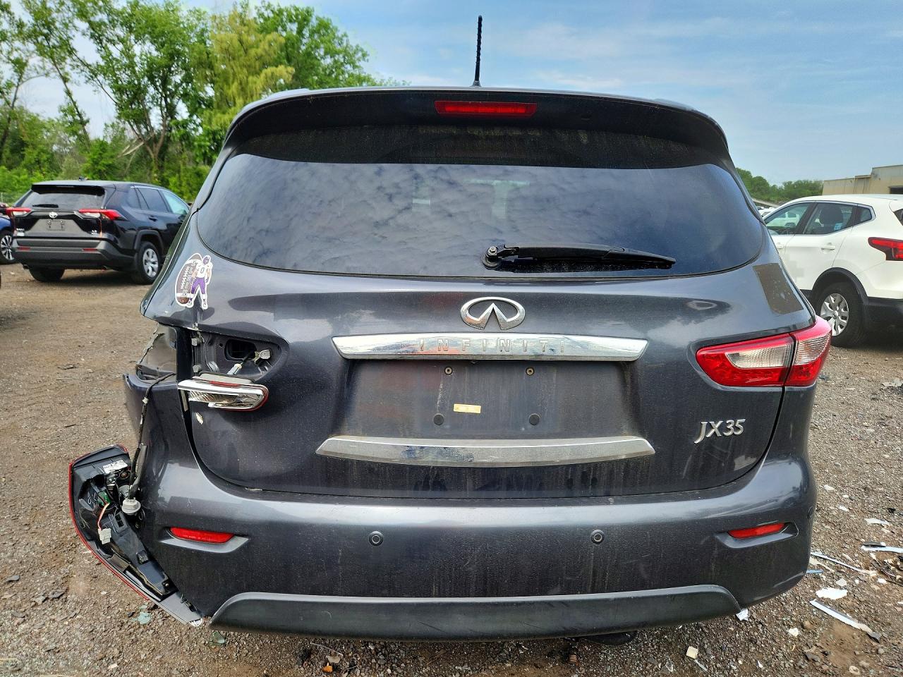 2013 Infiniti Jx35 Base Gray vin: 5N1AL0MM8DC314228