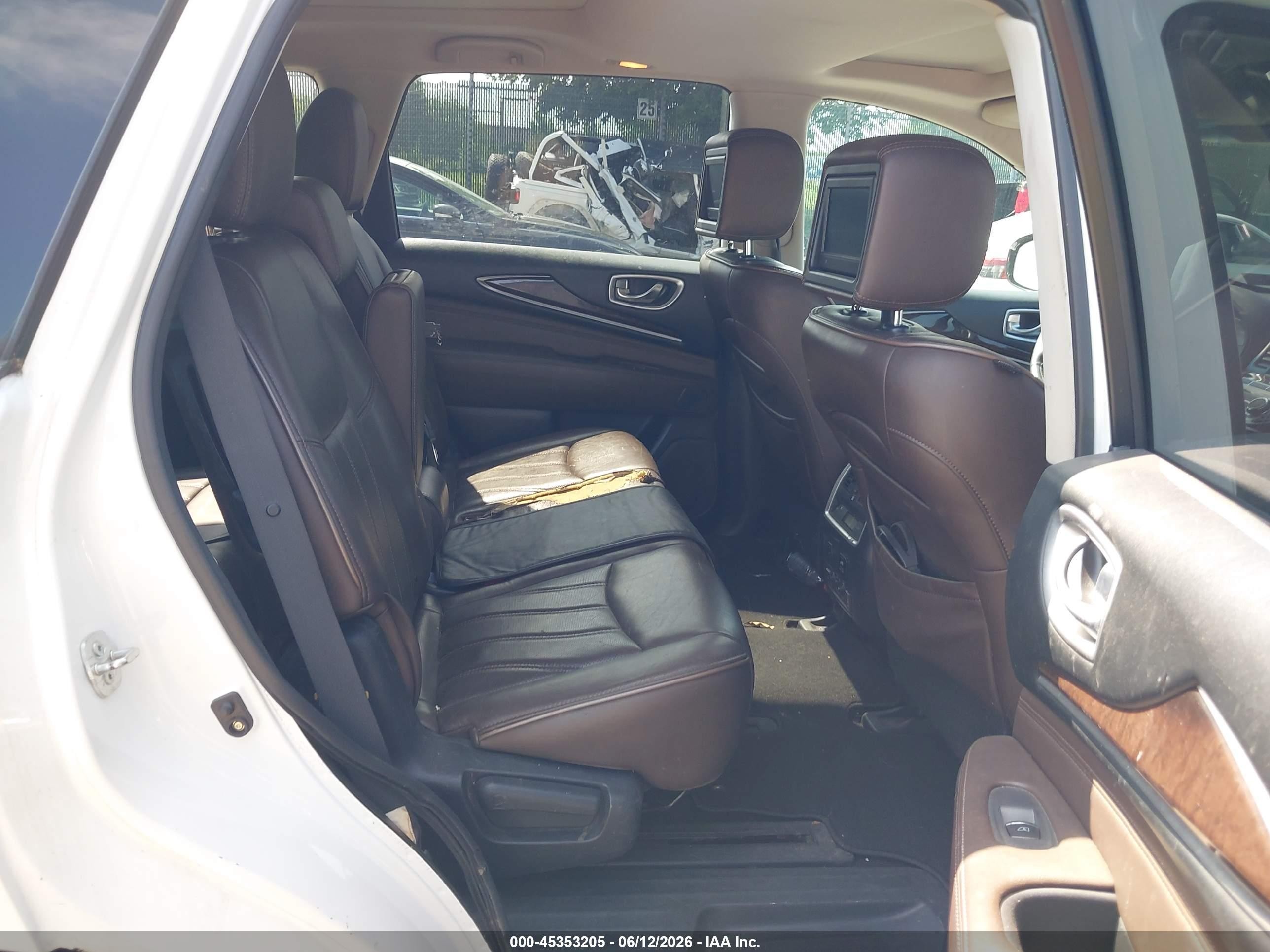 2013 Infiniti Jx35   White vin: 5N1AL0MM8DC338819