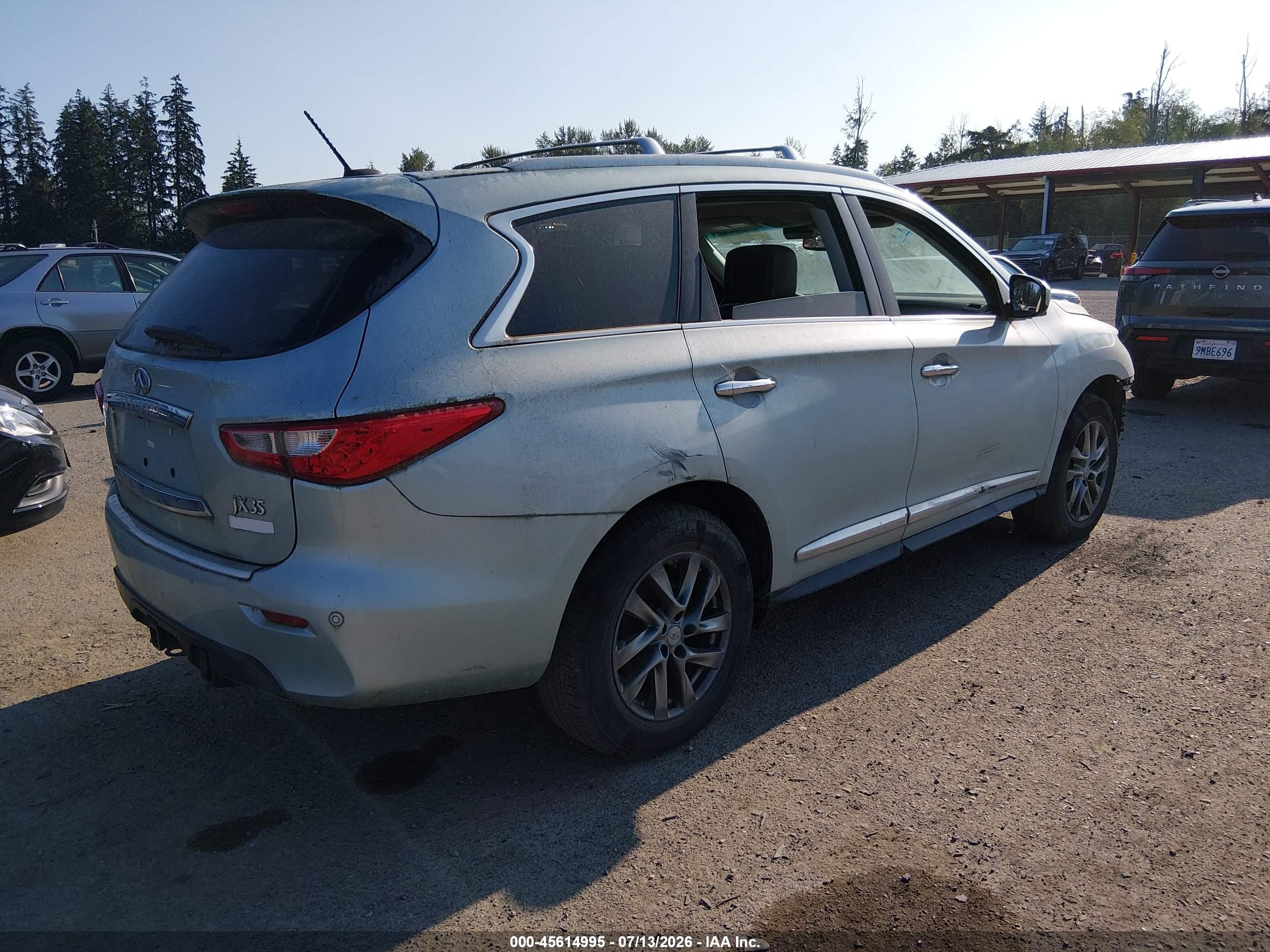 2013 Infiniti Jx35   Light Blue vin: 5N1AL0MM8DC339520