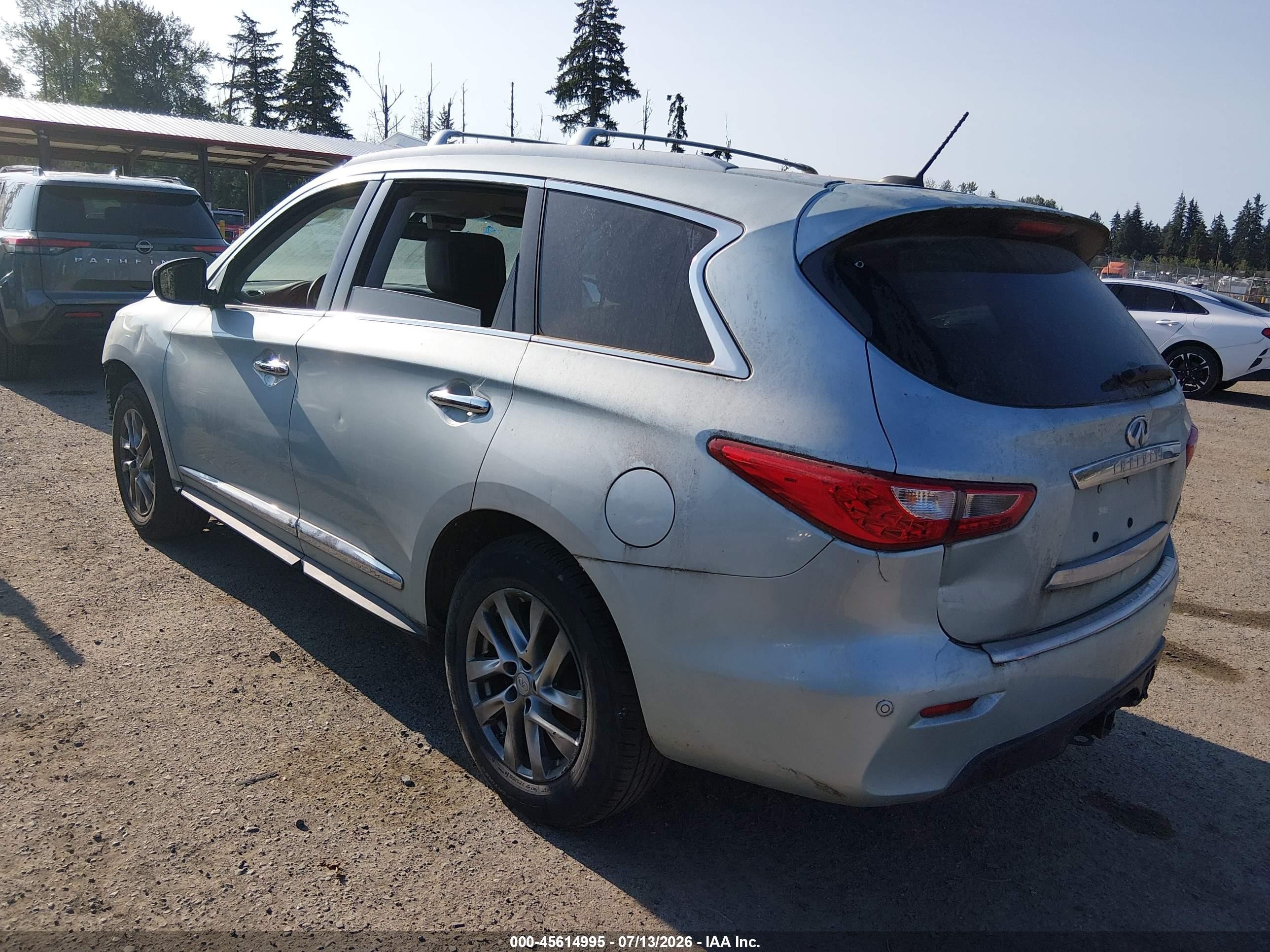 2013 Infiniti Jx35   Light Blue vin: 5N1AL0MM8DC339520