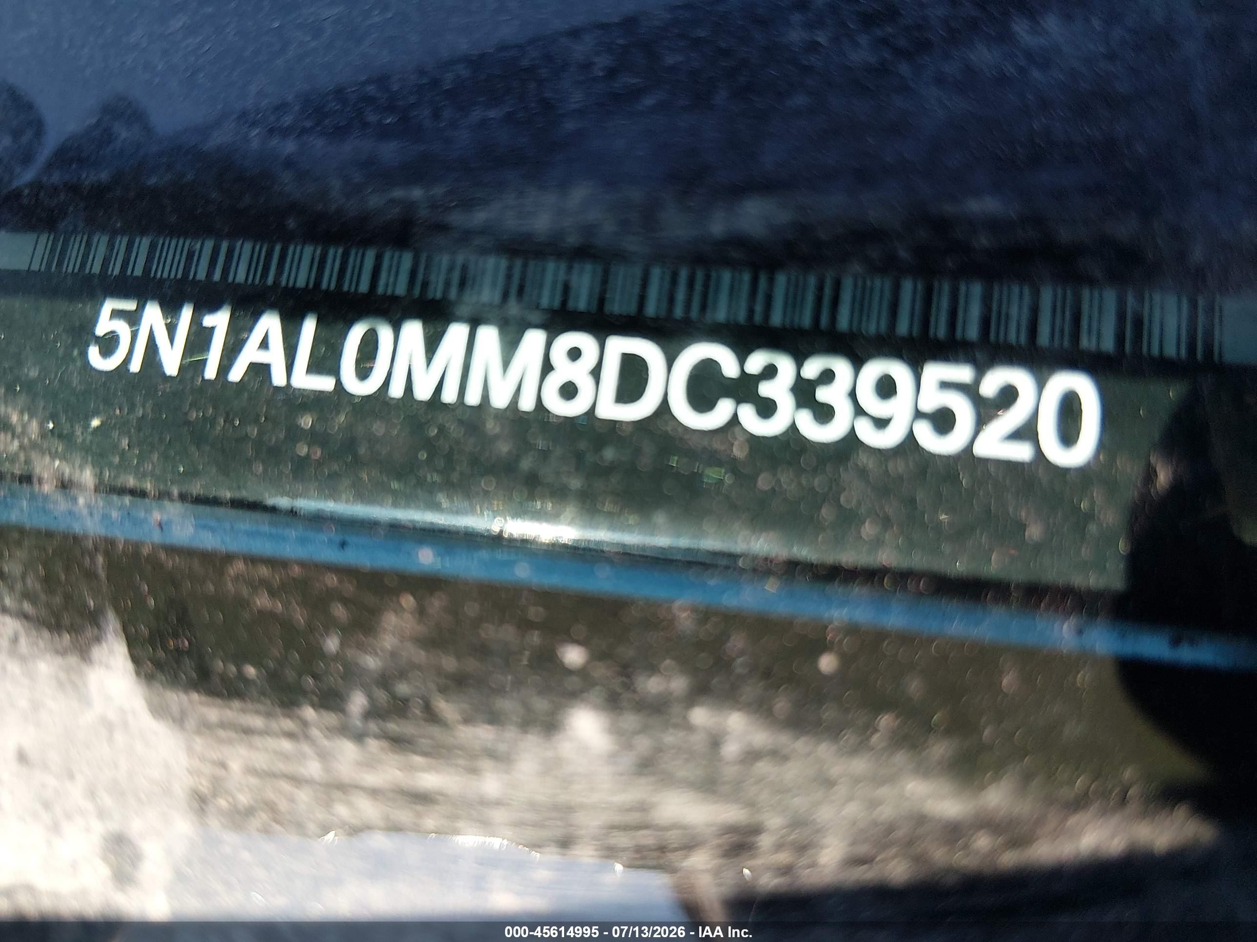 2013 Infiniti Jx35   Light Blue vin: 5N1AL0MM8DC339520
