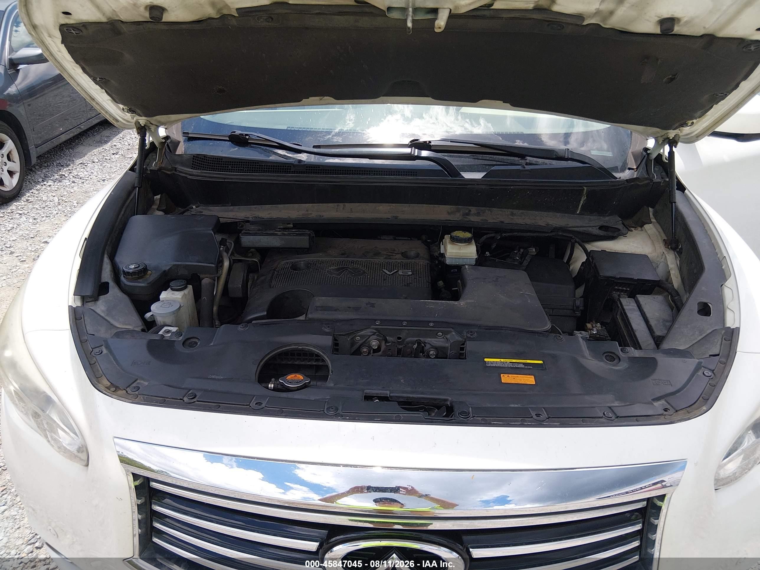 2014 Infiniti Qx60   White vin: 5N1AL0MM8EC500823