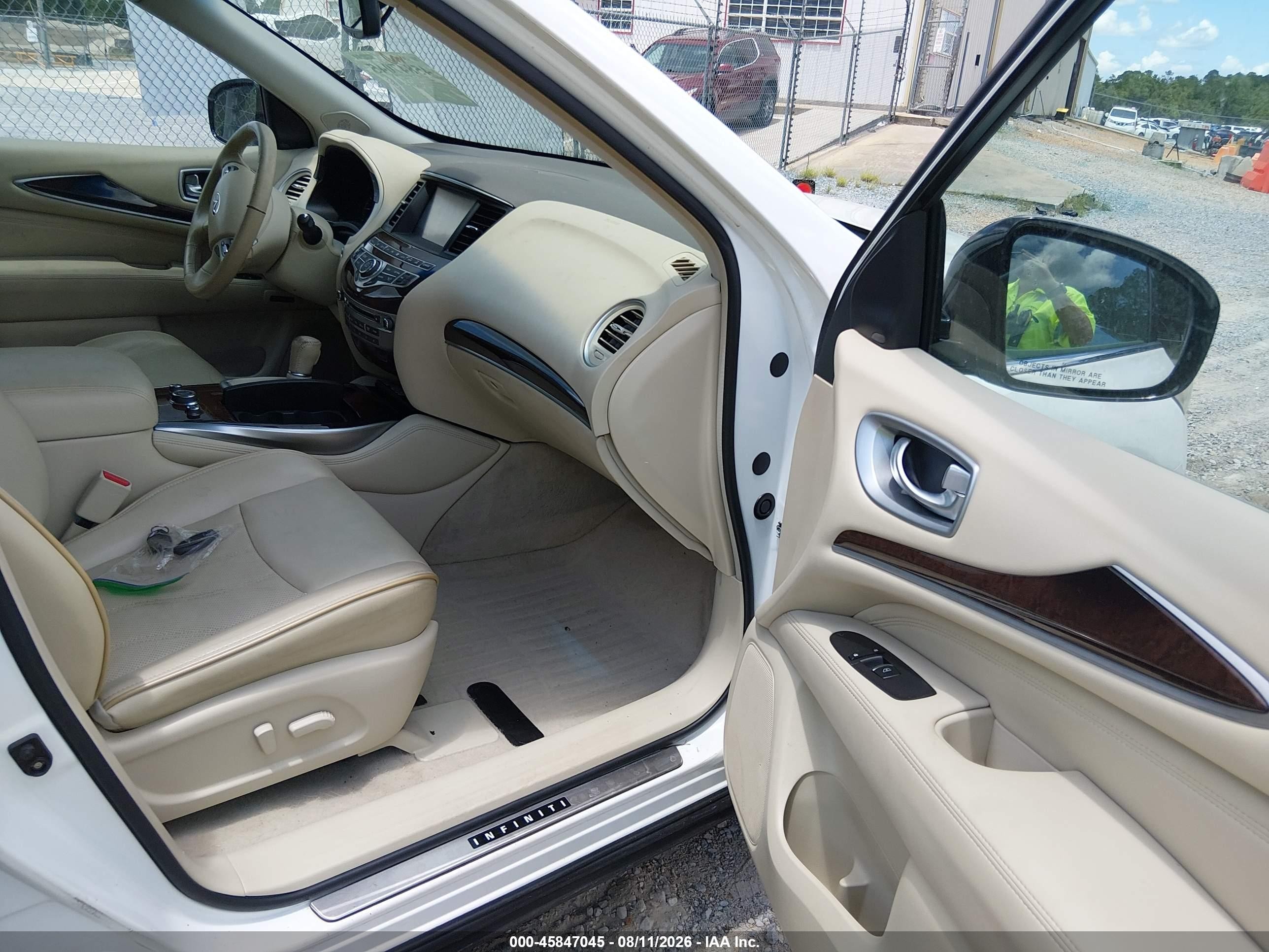 2014 Infiniti Qx60   White vin: 5N1AL0MM8EC500823