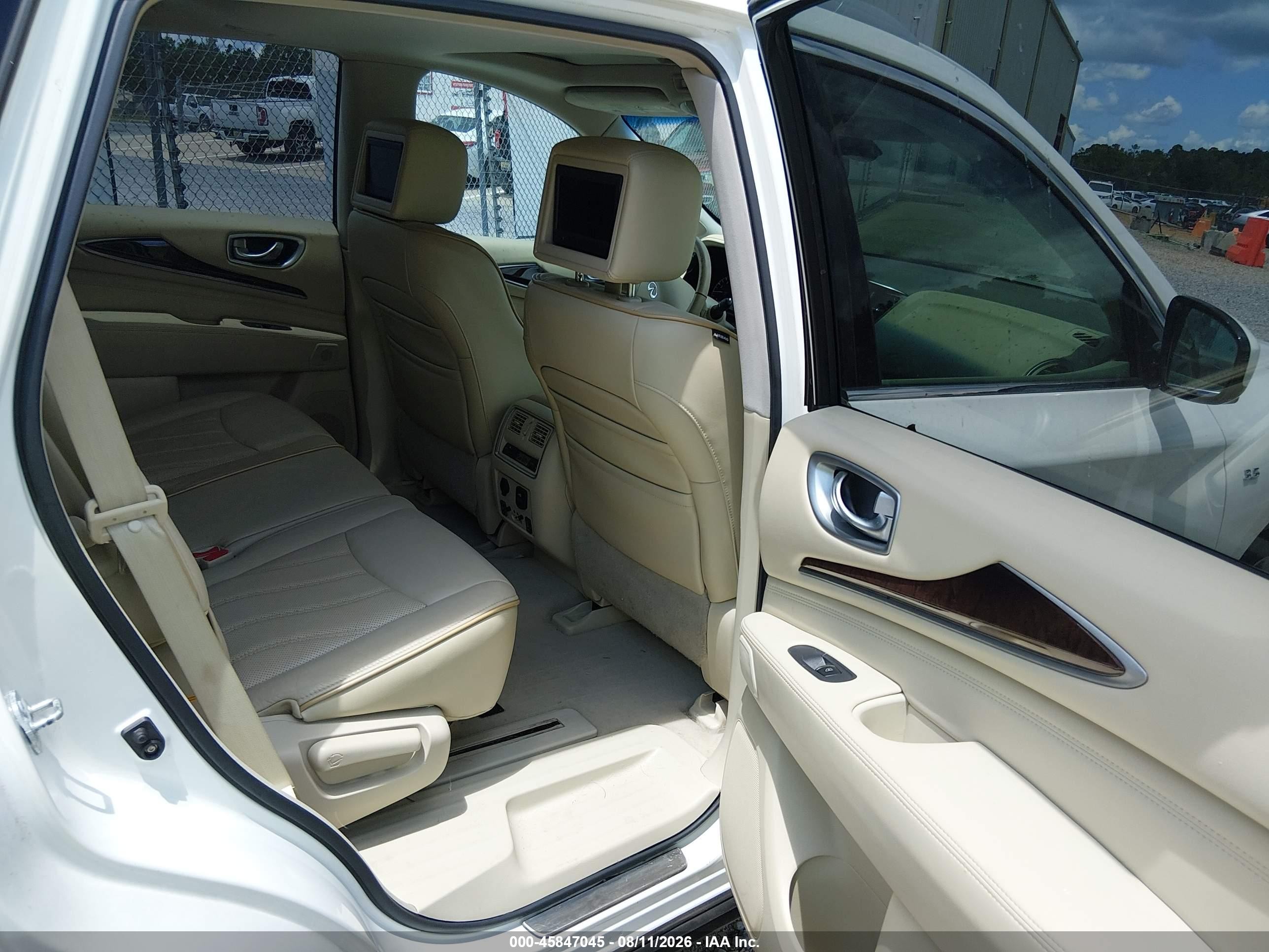 2014 Infiniti Qx60   White vin: 5N1AL0MM8EC500823