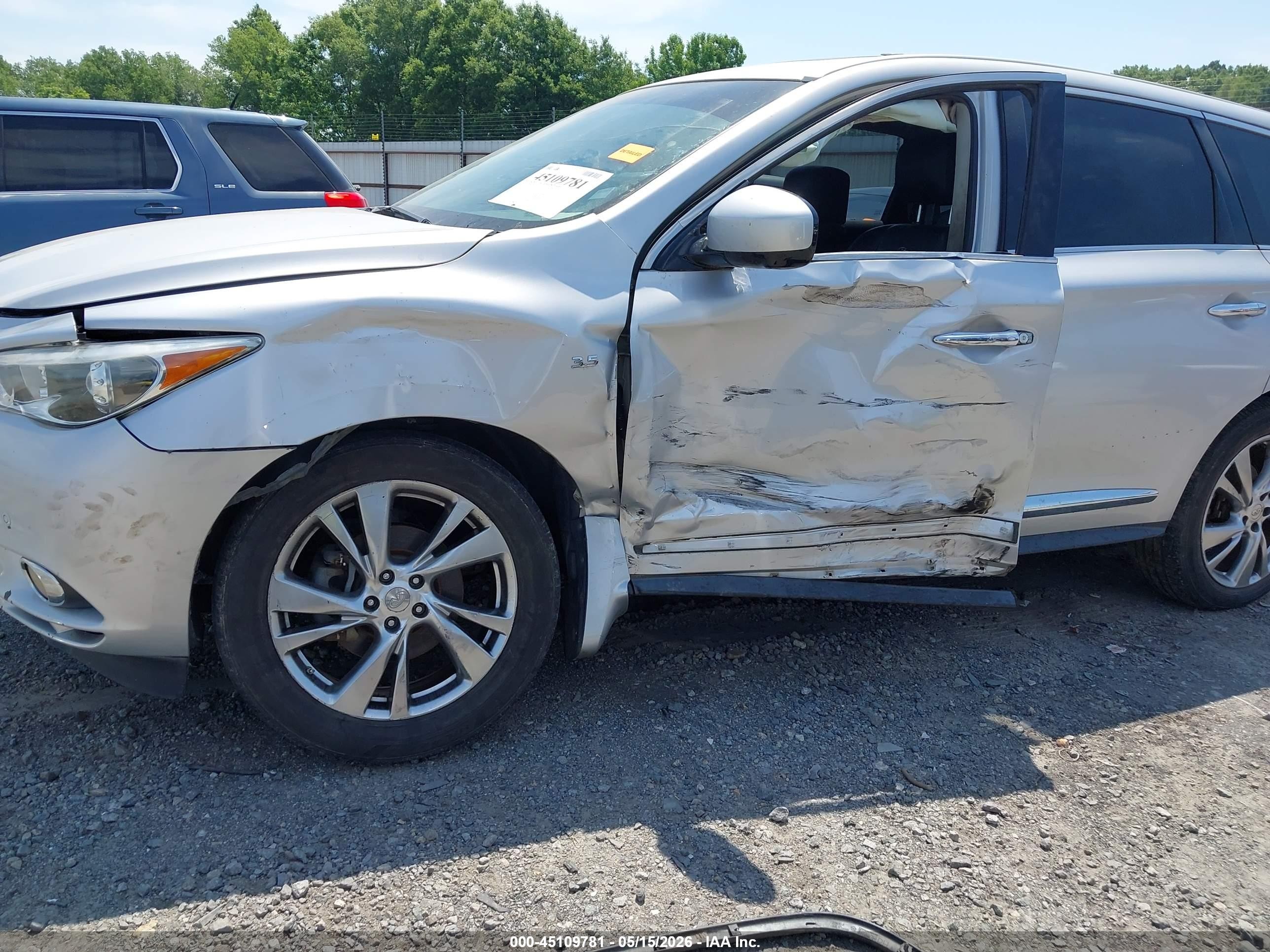 2014 Infiniti Qx60   Silver vin: 5N1AL0MM8EC506296