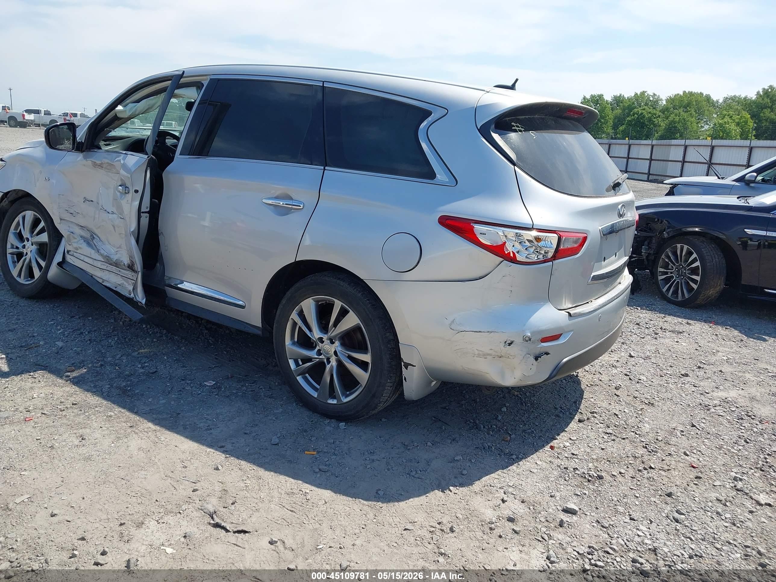 2014 Infiniti Qx60   Silver vin: 5N1AL0MM8EC506296