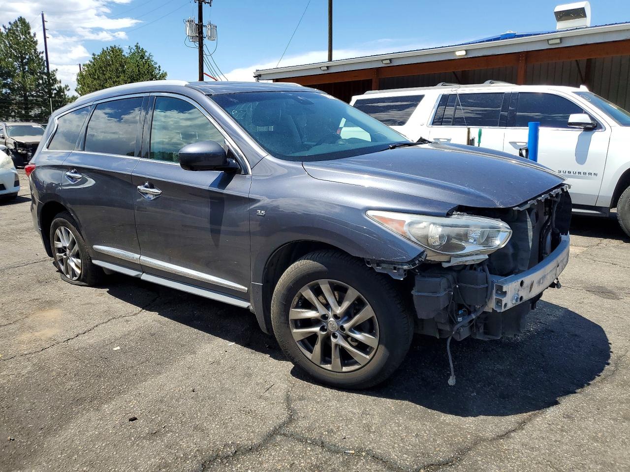 2014 Infiniti Qx60 Base Gray vin: 5N1AL0MM8EC507920