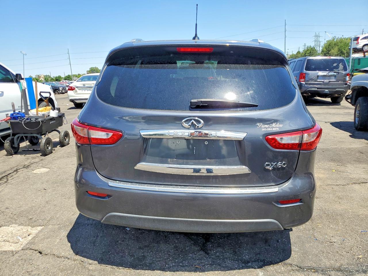 2014 Infiniti Qx60 Base Gray vin: 5N1AL0MM8EC507920