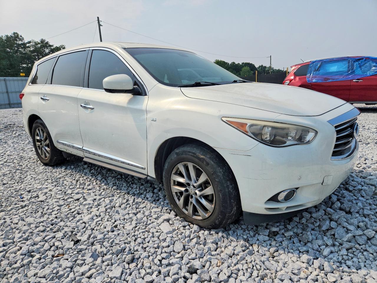 2014 Infiniti Qx60 Base White vin: 5N1AL0MM8EC512387