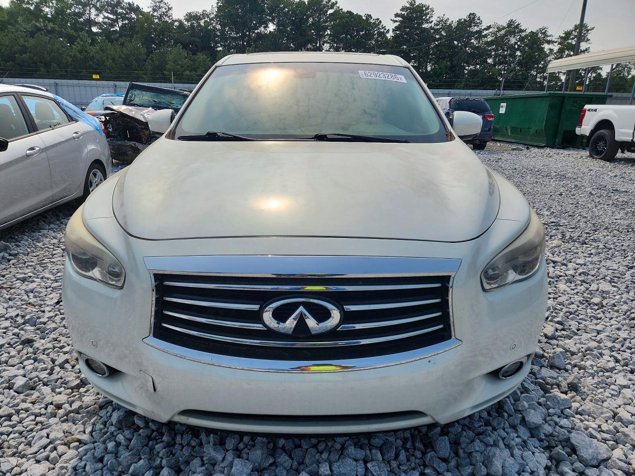 2014 Infiniti Qx60 Base White vin: 5N1AL0MM8EC512387