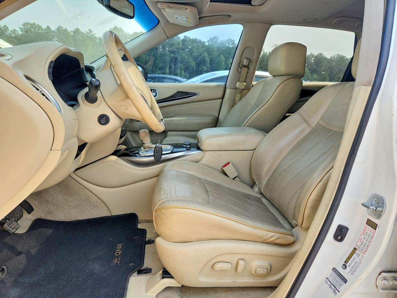 2014 Infiniti Qx60 Base White vin: 5N1AL0MM8EC512387