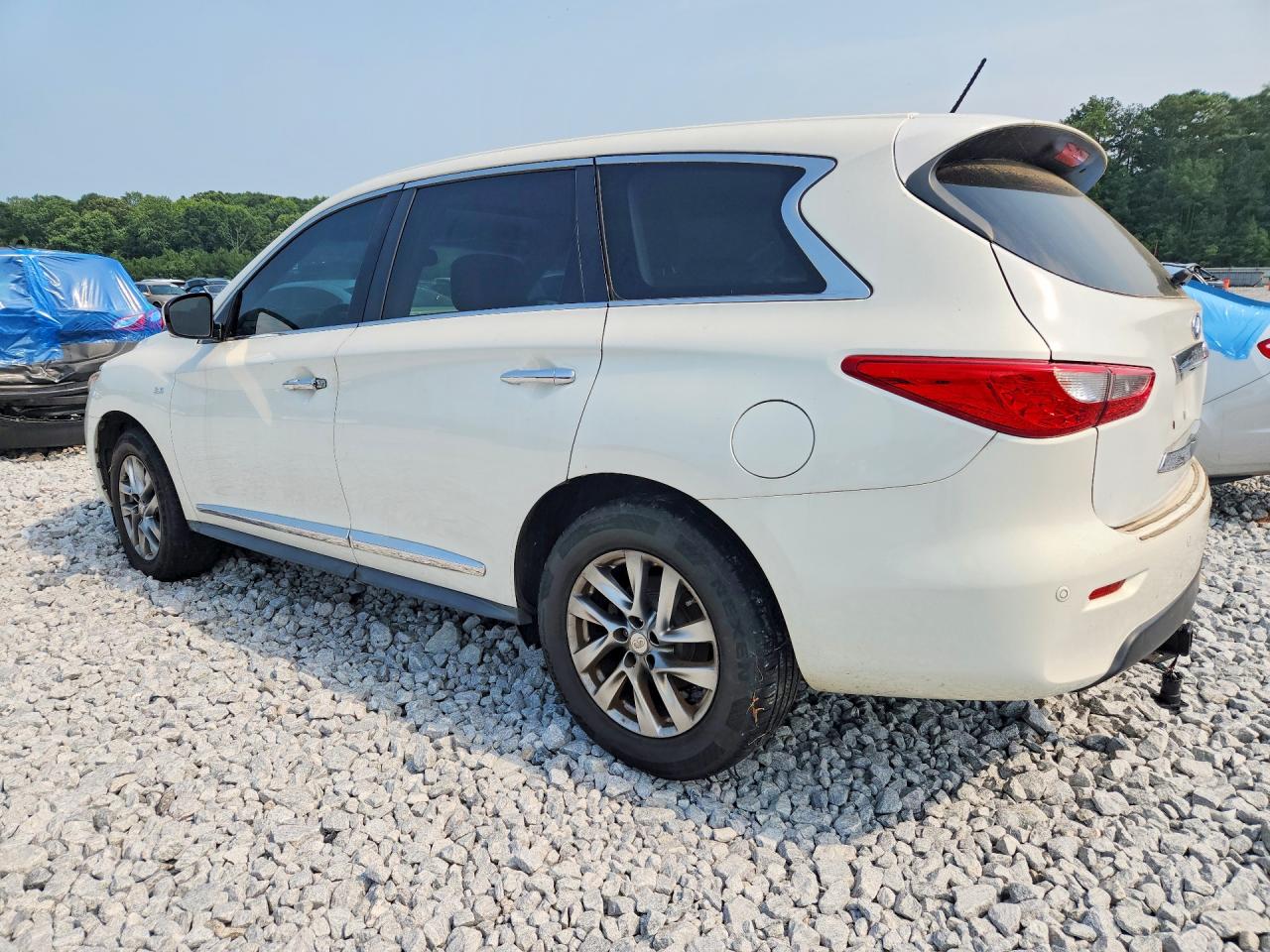 2014 Infiniti Qx60 Base White vin: 5N1AL0MM8EC512387