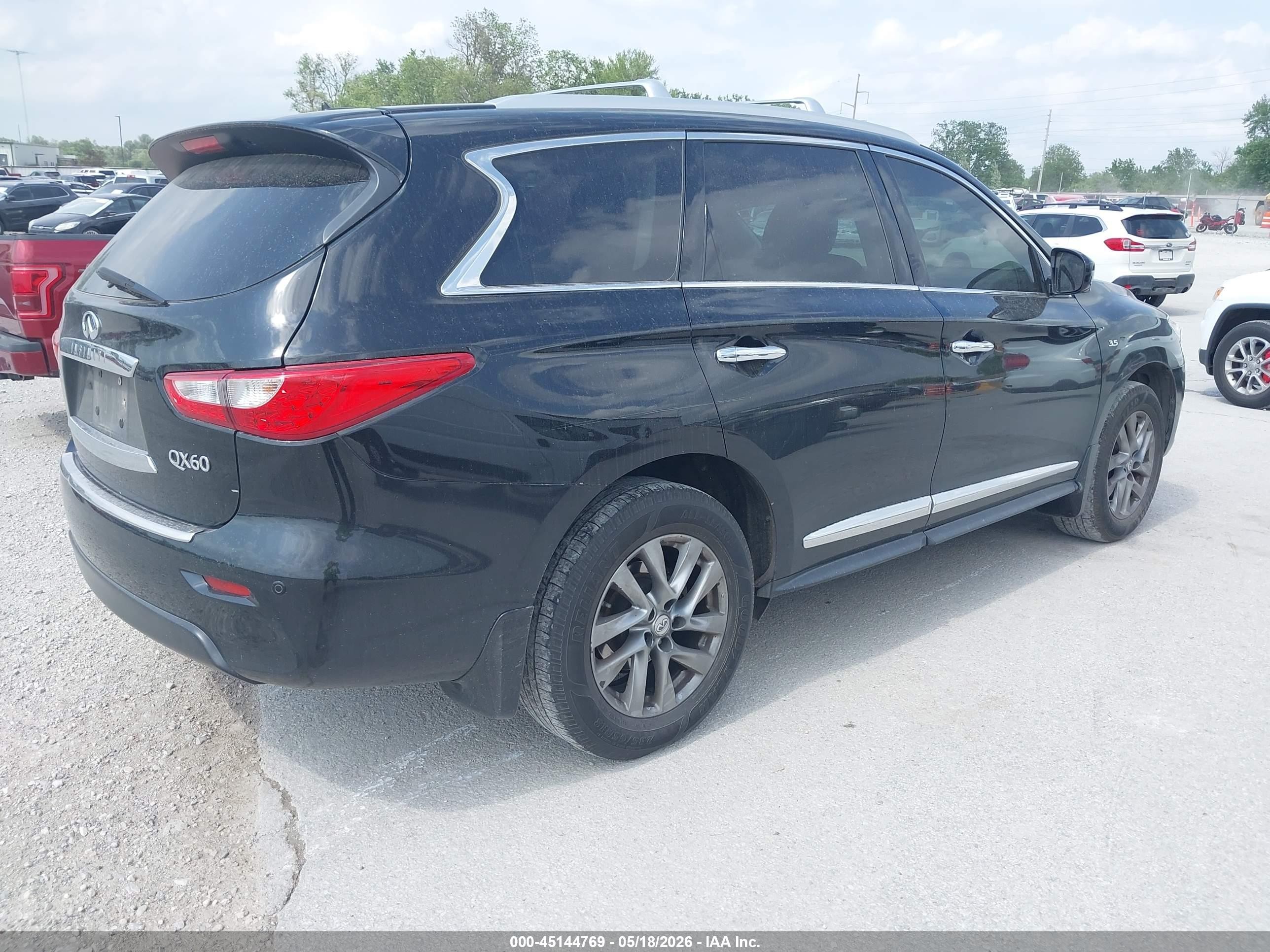 2014 Infiniti Qx60   Black vin: 5N1AL0MM8EC519257