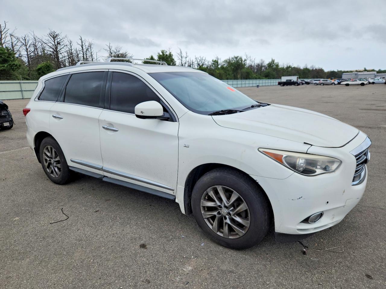 2014 Infiniti Qx60 Base White vin: 5N1AL0MM8EC525138