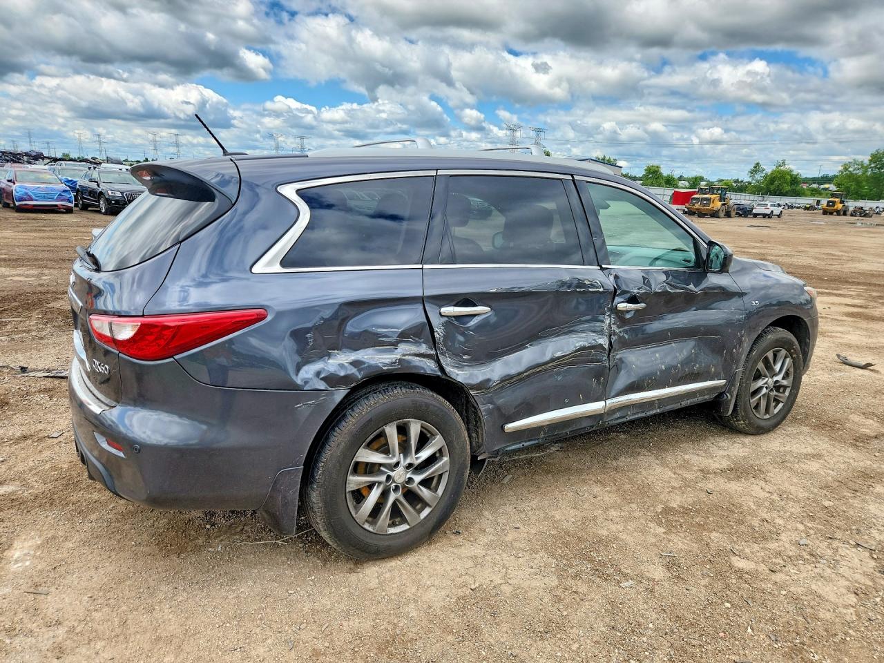 2014 Infiniti Qx60 Base Charcoal vin: 5N1AL0MM8EC525253