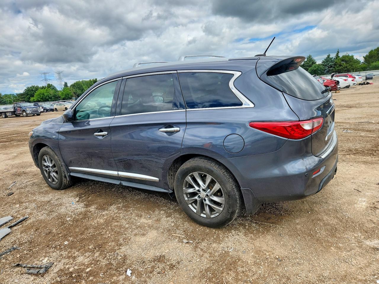 2014 Infiniti Qx60 Base Charcoal vin: 5N1AL0MM8EC525253