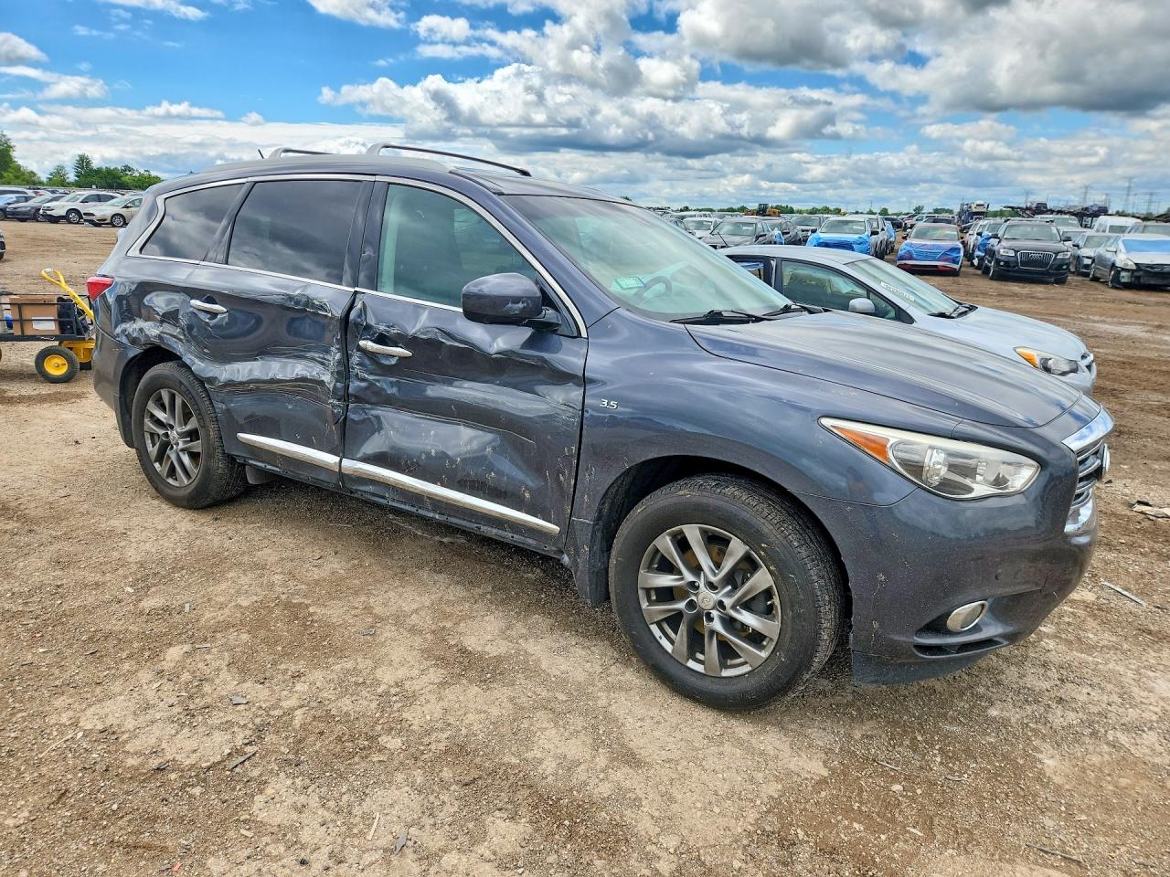 2014 Infiniti Qx60 Base Charcoal vin: 5N1AL0MM8EC525253