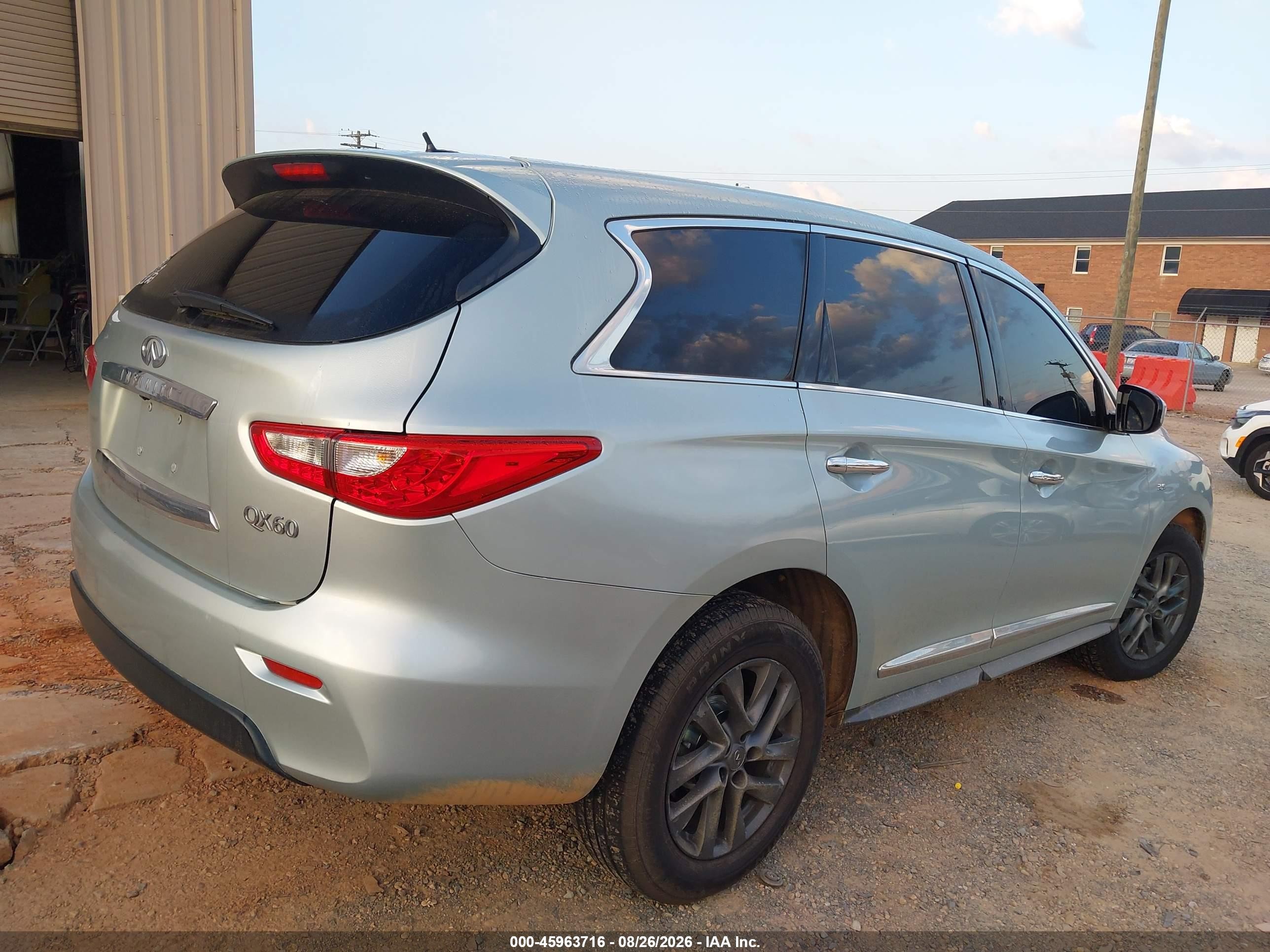 2014 Infiniti Qx60 Серебряный vin: 5N1AL0MM8EC527889
