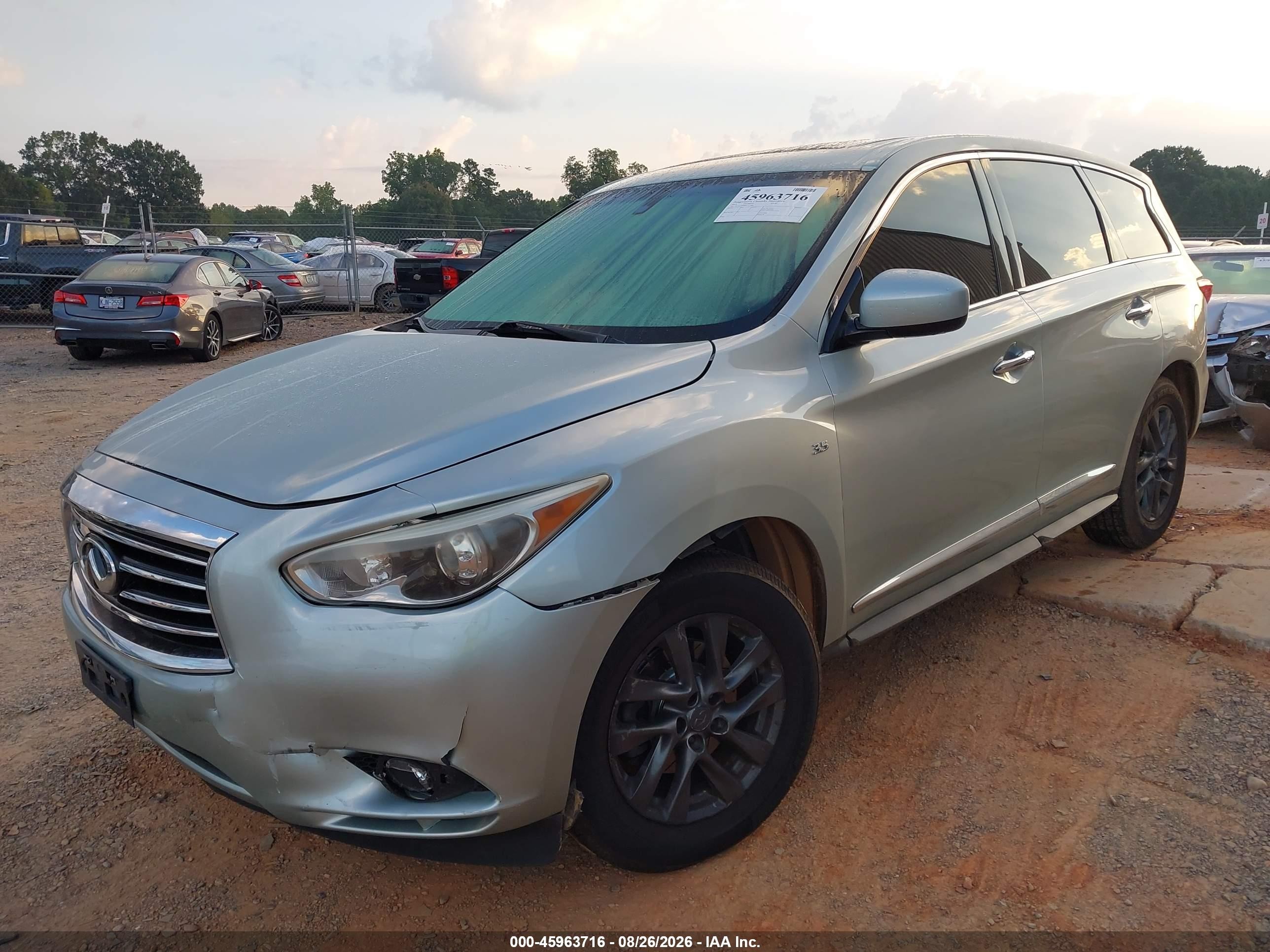2014 Infiniti Qx60 Серебряный vin: 5N1AL0MM8EC527889