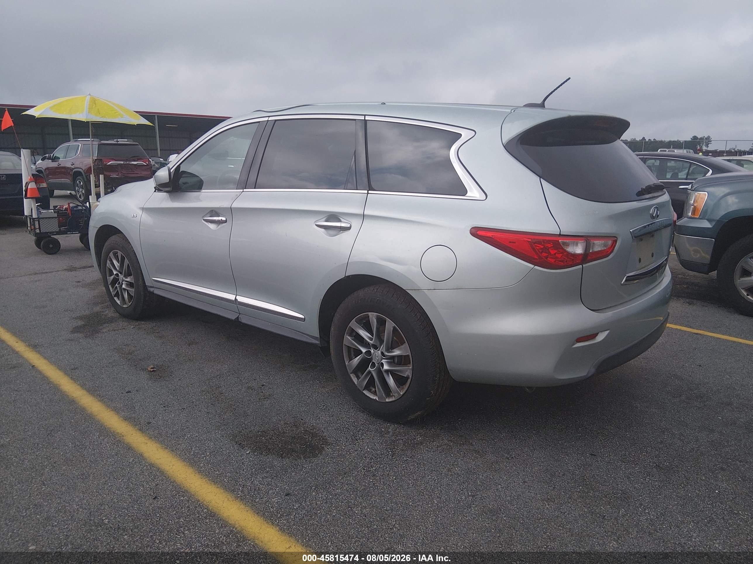 2014 Infiniti Qx60   Silver vin: 5N1AL0MM8EC528220