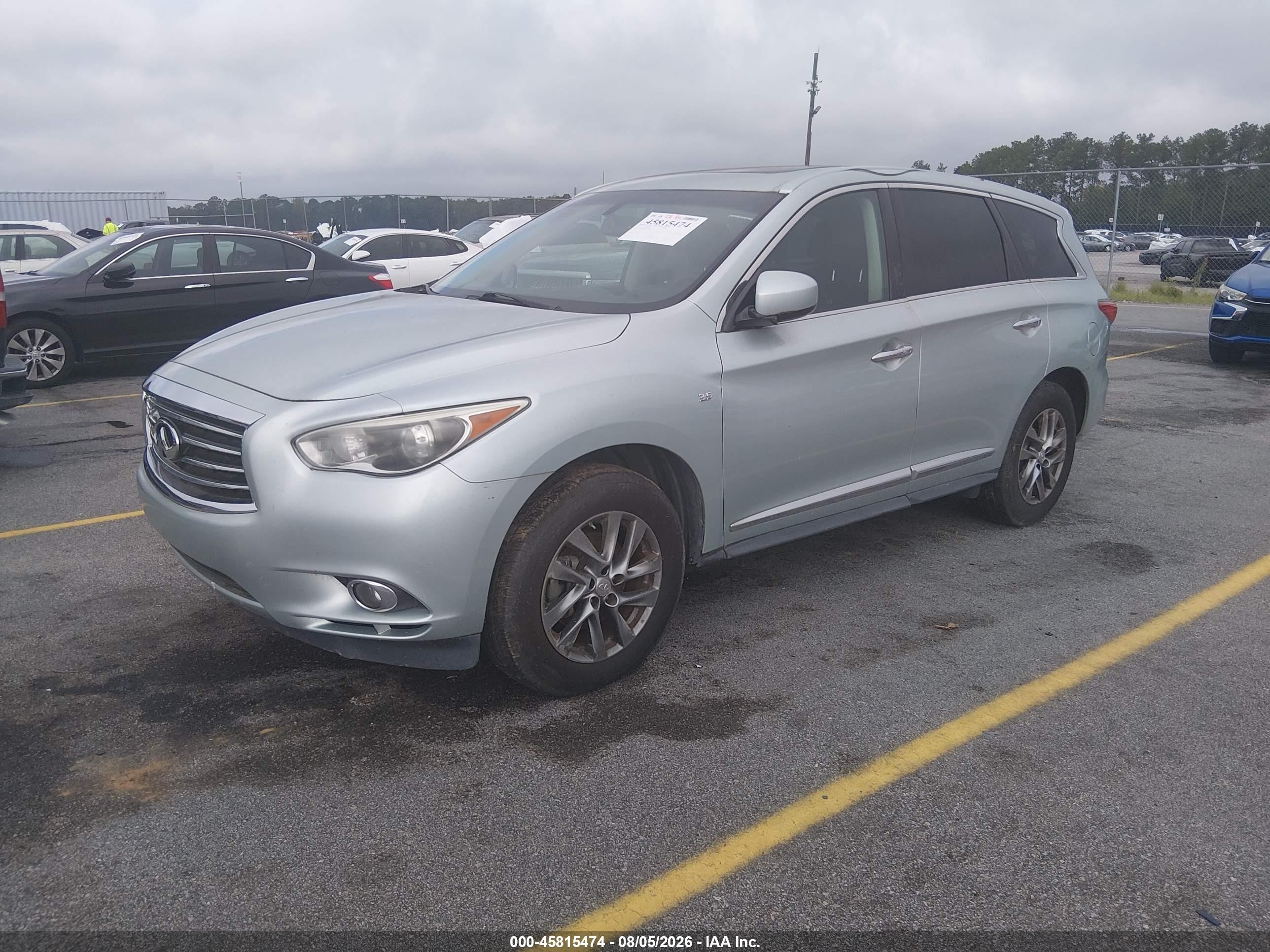 2014 Infiniti Qx60   Silver vin: 5N1AL0MM8EC528220