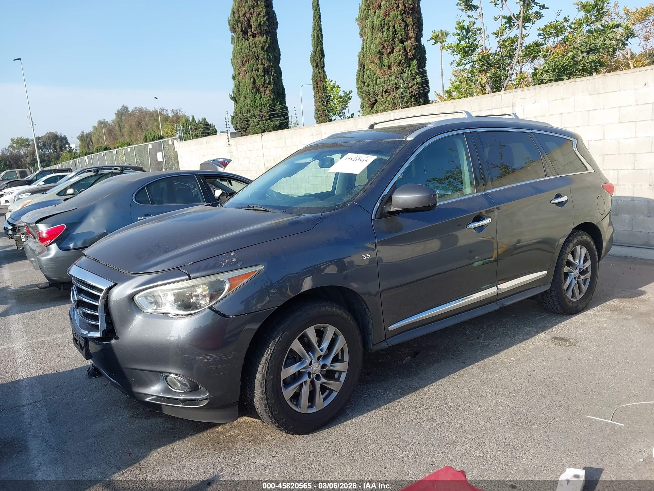2014 Infiniti Qx60   Серый vin: 5N1AL0MM8EC531070