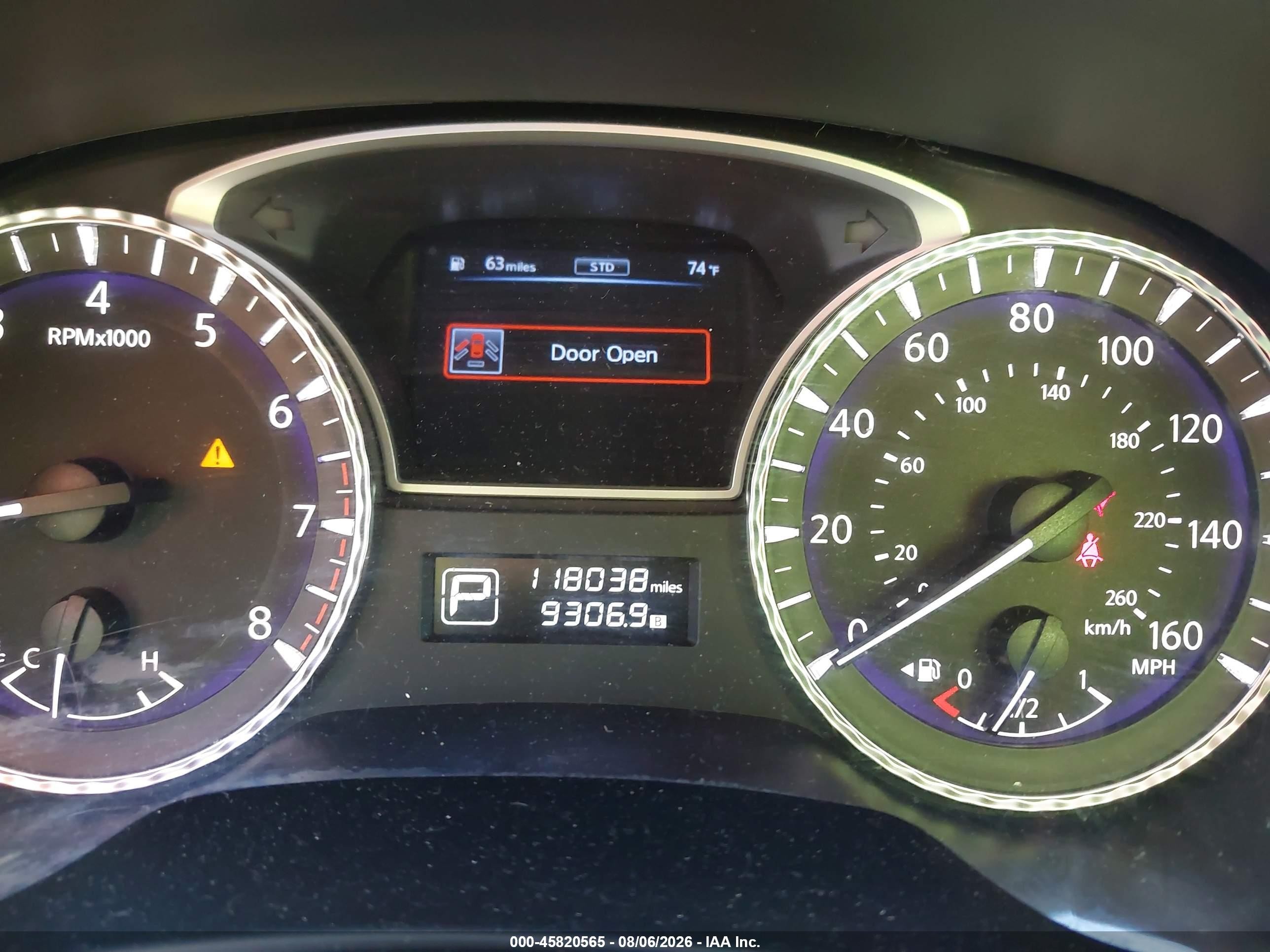 2014 Infiniti Qx60   Серый vin: 5N1AL0MM8EC531070