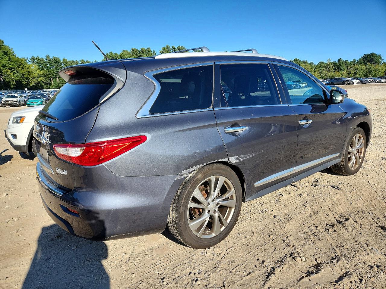 2014 Infiniti Qx60 Base Gray vin: 5N1AL0MM8EC531473