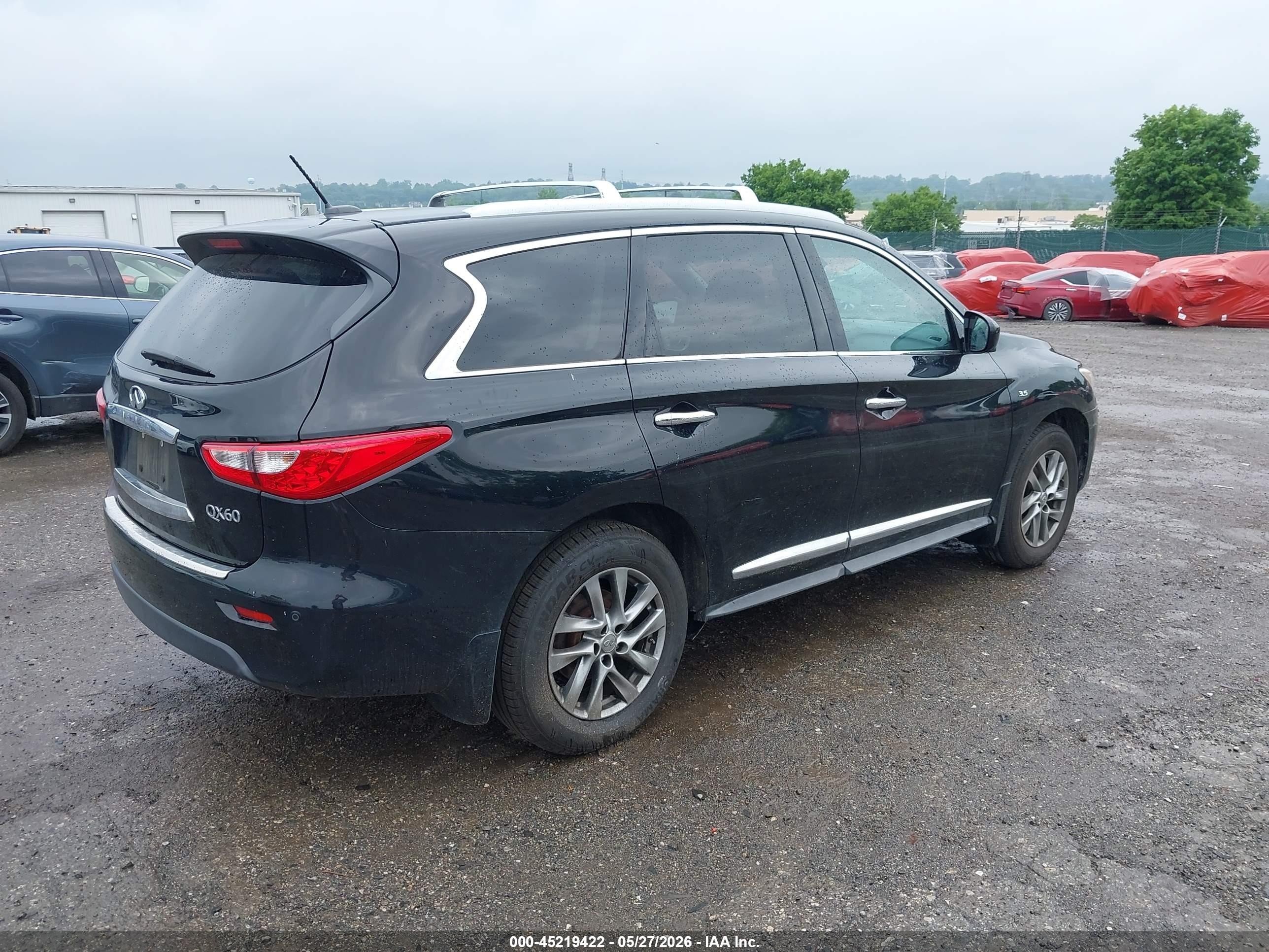 2014 Infiniti Qx60 Black vin: 5N1AL0MM8EC553876