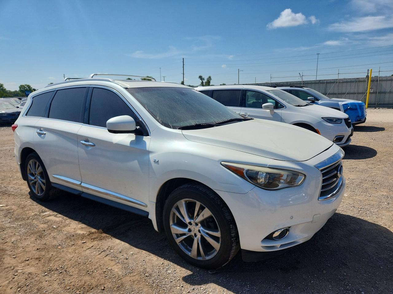 2015 Infiniti Qx60 Base Белый vin: 5N1AL0MM8FC518501