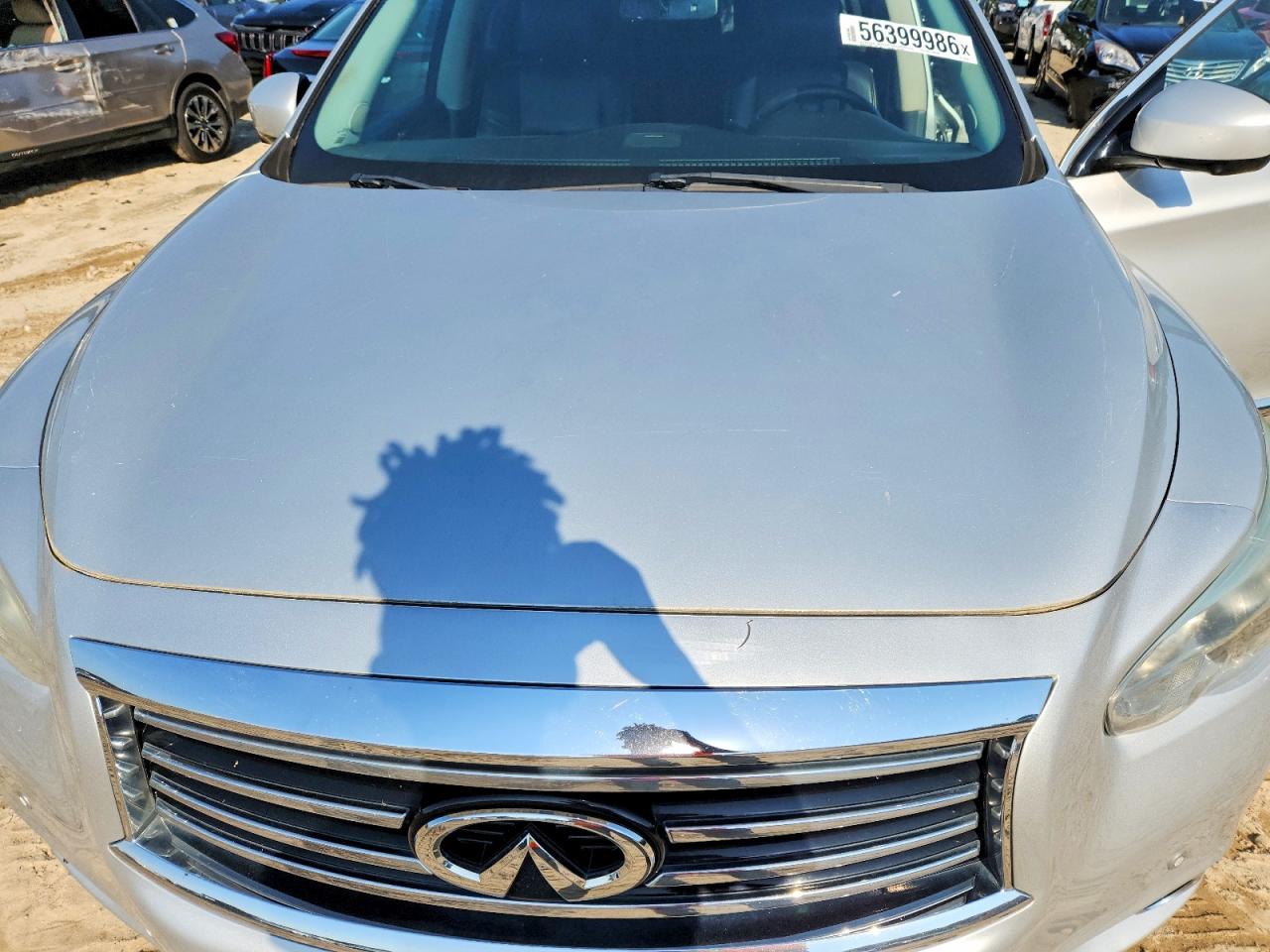 2015 Infiniti Qx60 Base Silver vin: 5N1AL0MM8FC522189