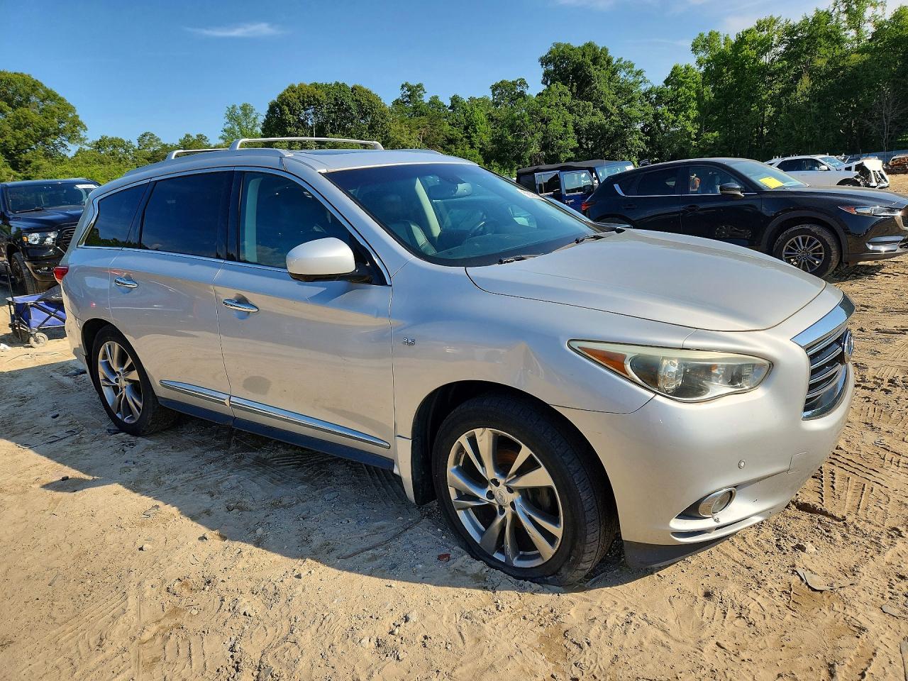 2015 Infiniti Qx60 Base Silver vin: 5N1AL0MM8FC522189