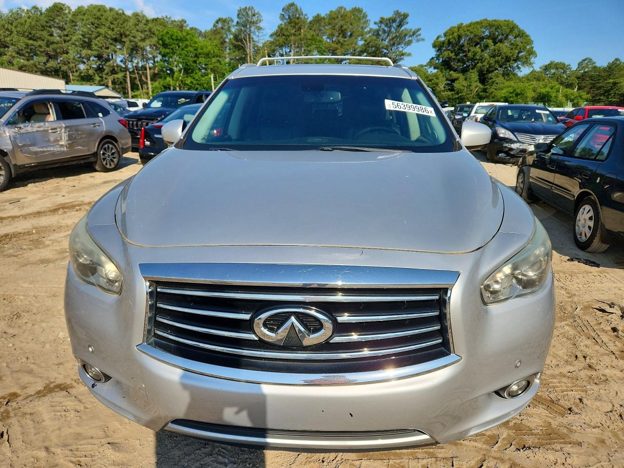 2015 Infiniti Qx60 Base Silver vin: 5N1AL0MM8FC522189