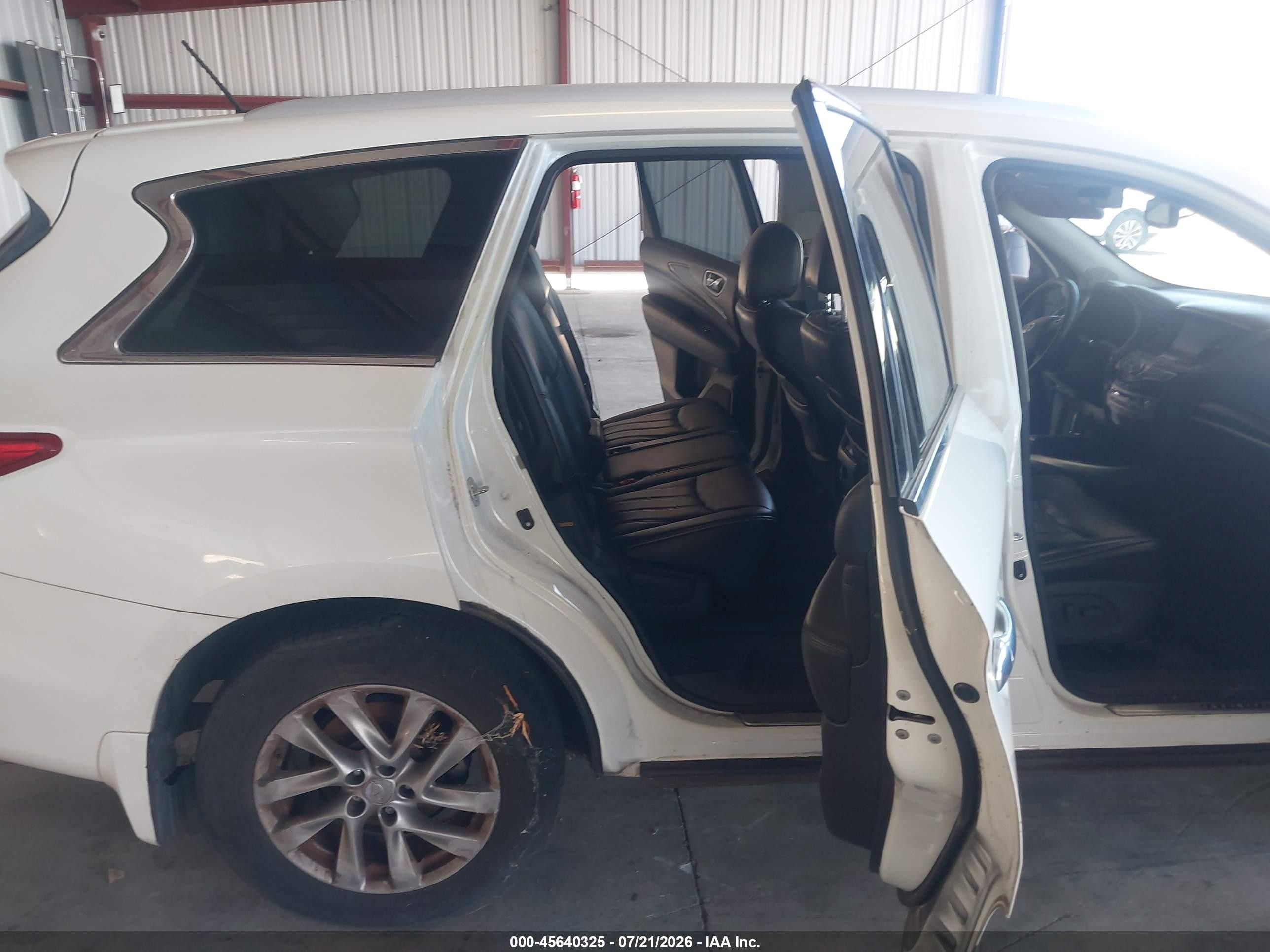 2015 Infiniti Qx60   White vin: 5N1AL0MM8FC524430