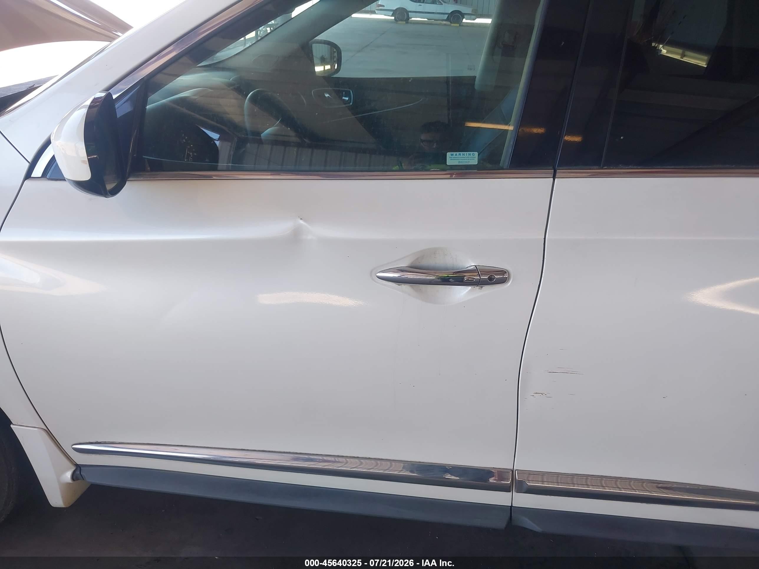 2015 Infiniti Qx60   White vin: 5N1AL0MM8FC524430