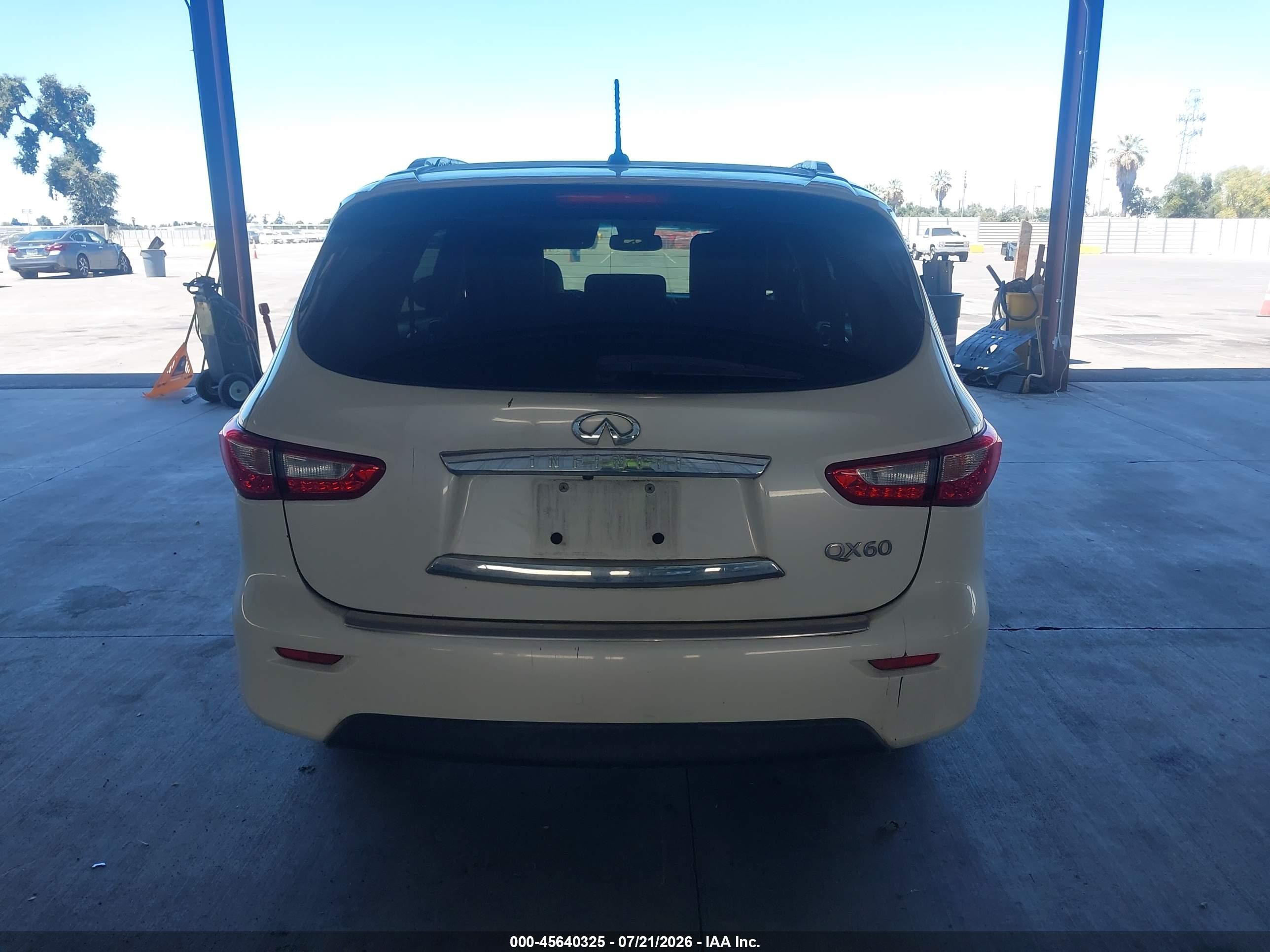 2015 Infiniti Qx60   White vin: 5N1AL0MM8FC524430