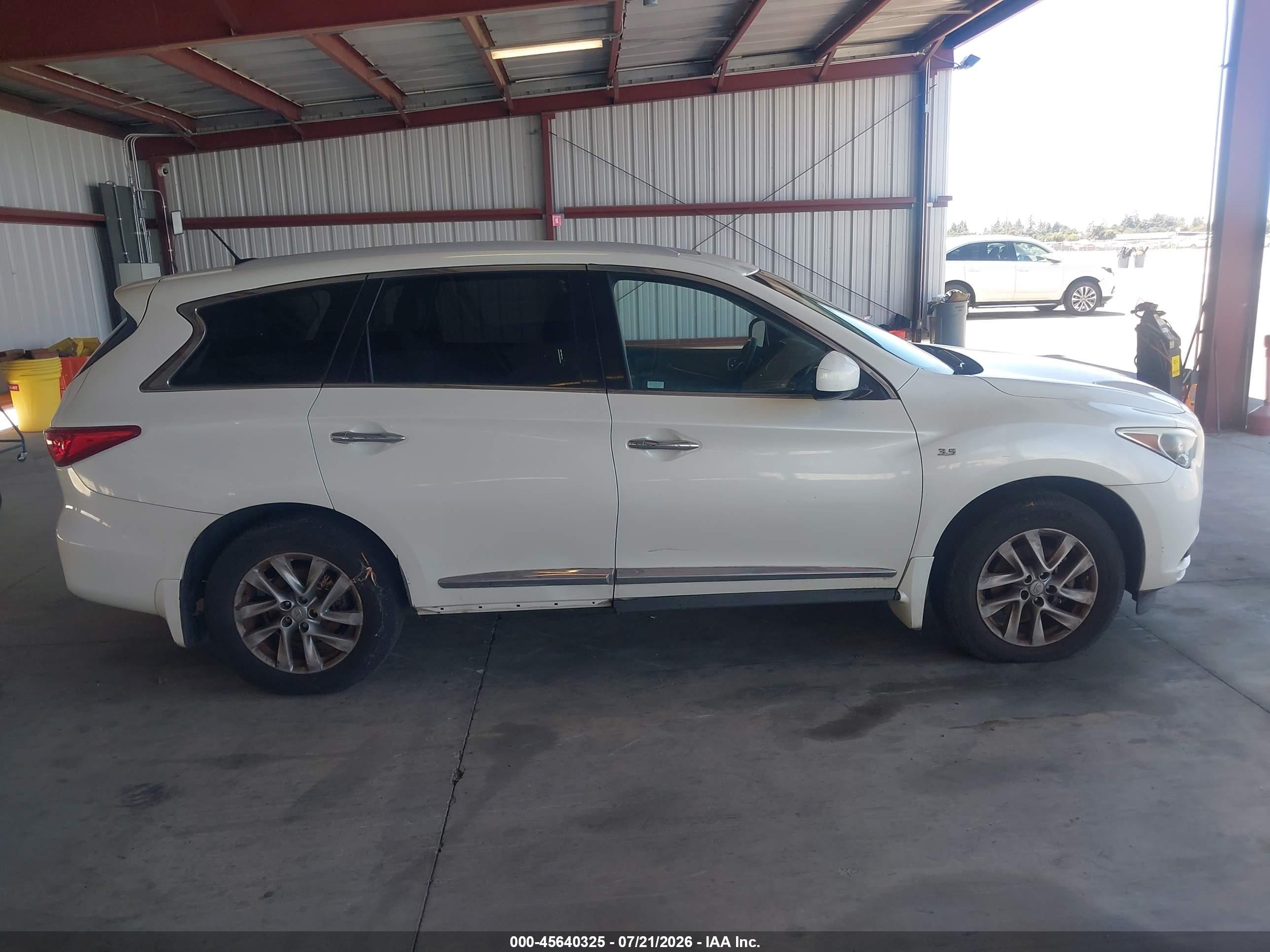 2015 Infiniti Qx60   White vin: 5N1AL0MM8FC524430