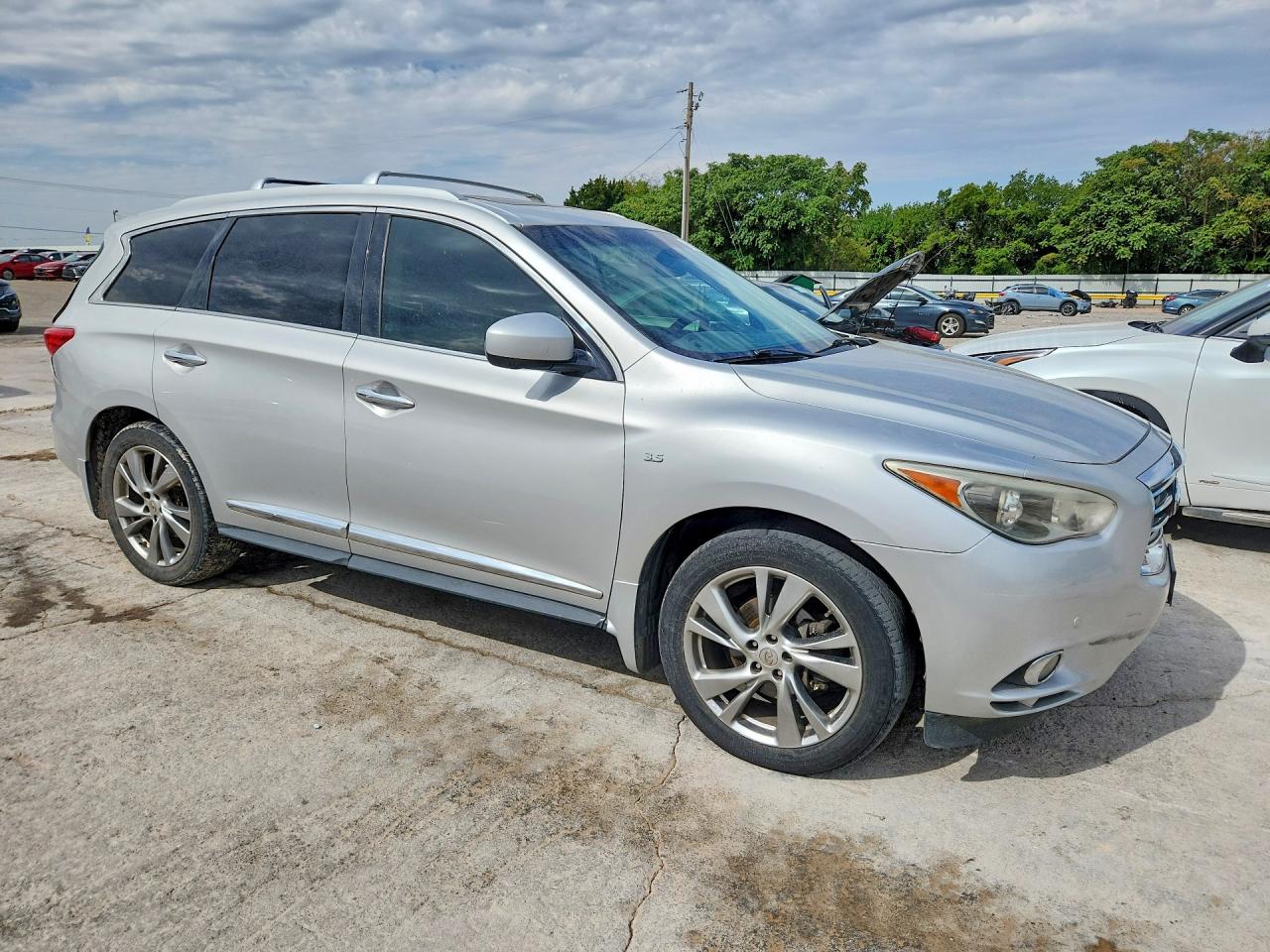 2015 Infiniti Qx60 Base Silver vin: 5N1AL0MM8FC529207