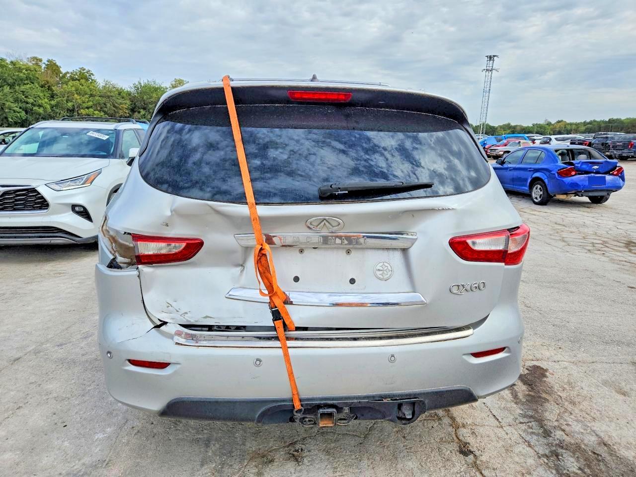 2015 Infiniti Qx60 Base Silver vin: 5N1AL0MM8FC529207