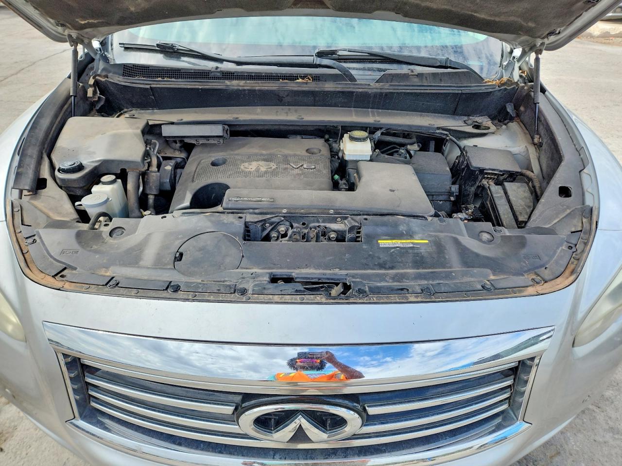 2015 Infiniti Qx60 Base Silver vin: 5N1AL0MM8FC529207
